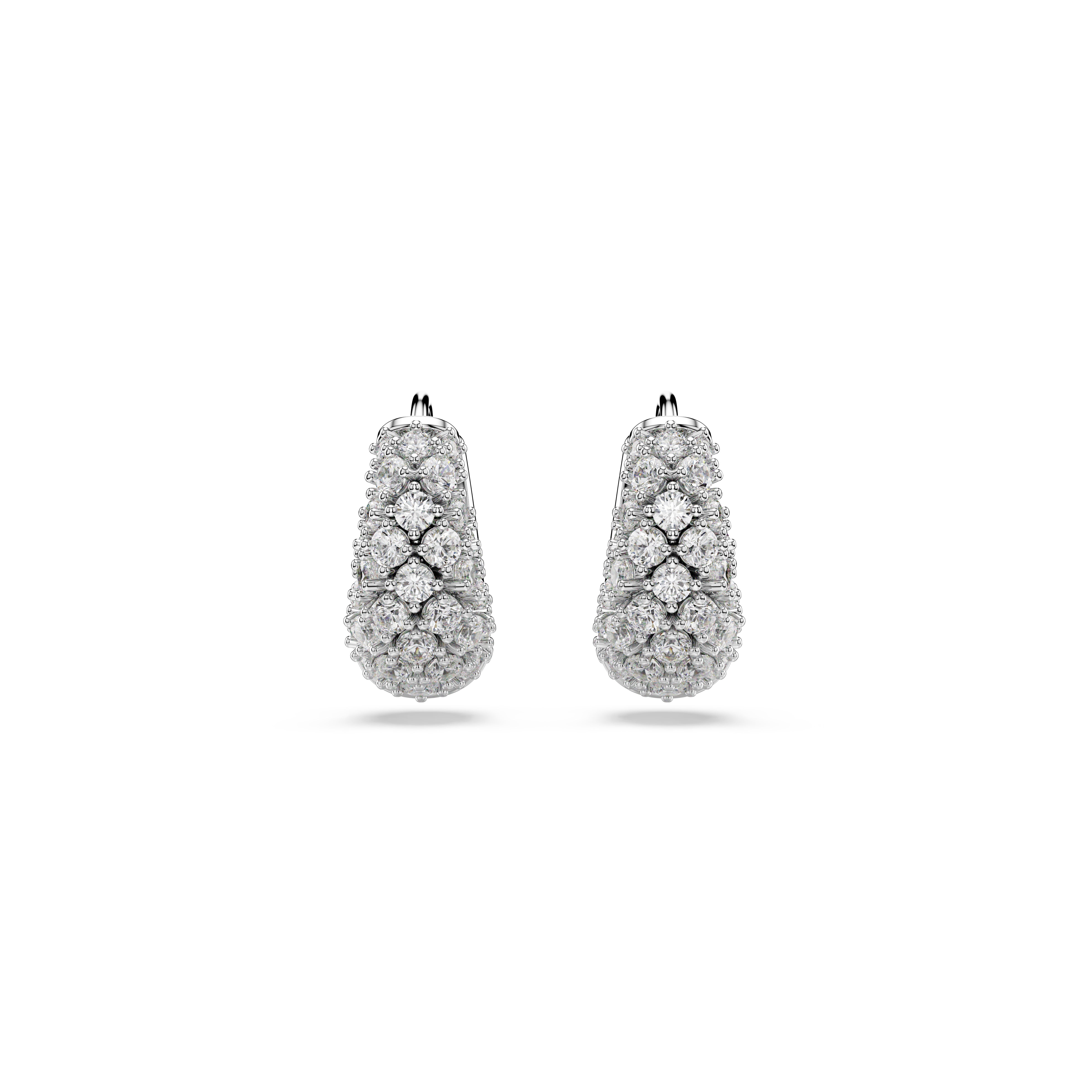 Sublima Küpe, Beyaz, Rodyum Kaplama