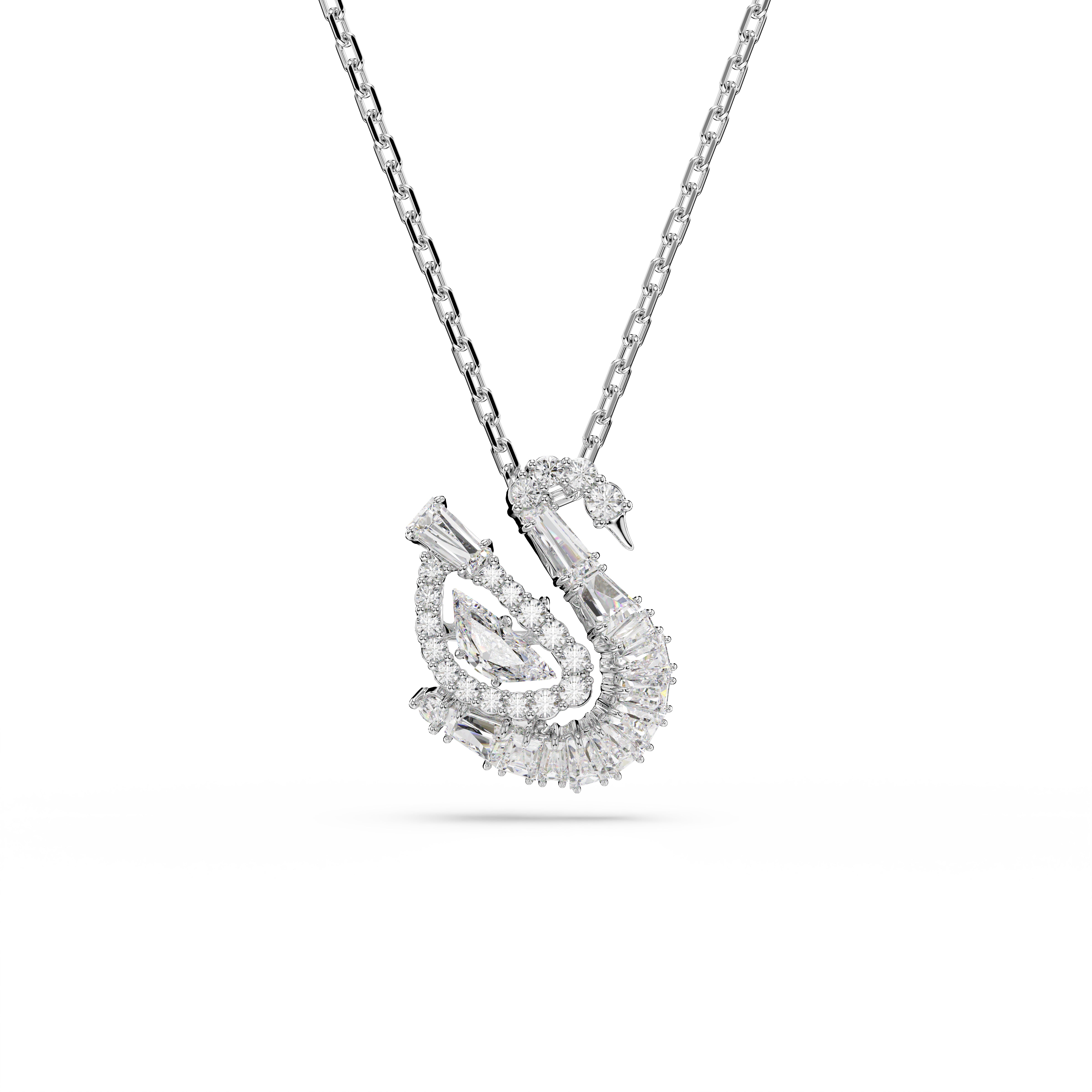 Swan Kolye, Karışık Kesim, Kuğu, Beyaz