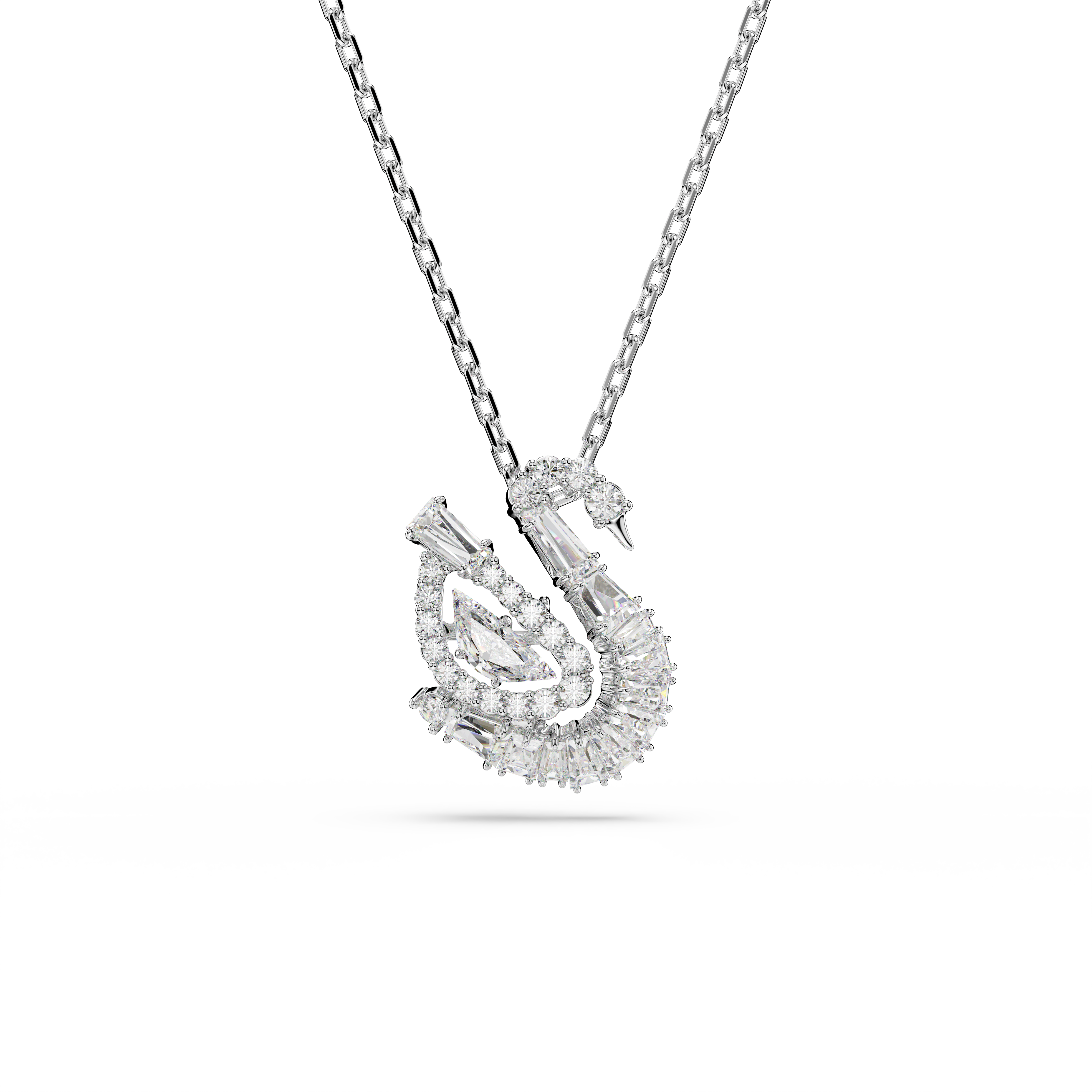 Swan Kolye, Karışık Kesim, Kuğu, Beyaz