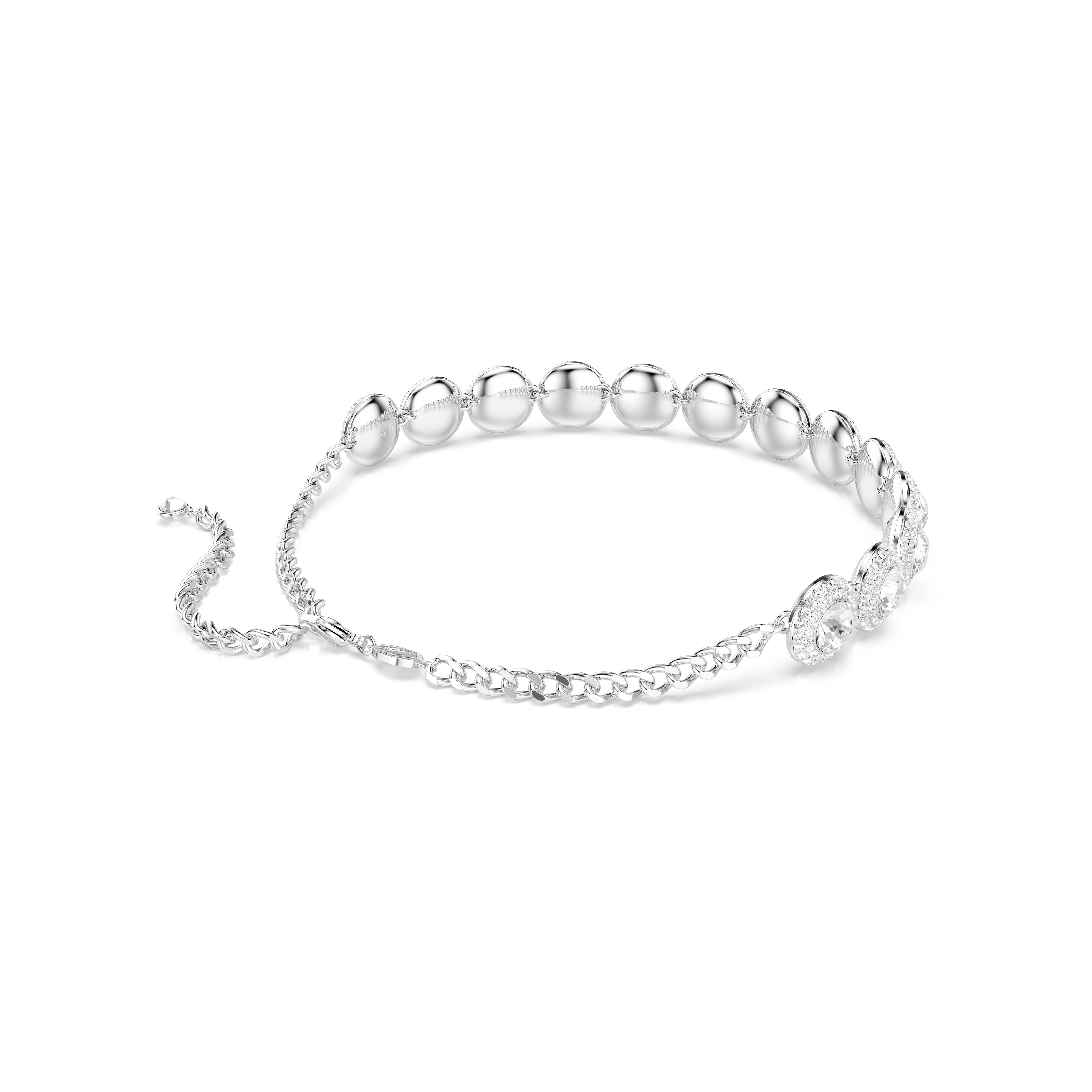 Una Angelic Gerdanlik, Beyaz, Rodyum Kaplama