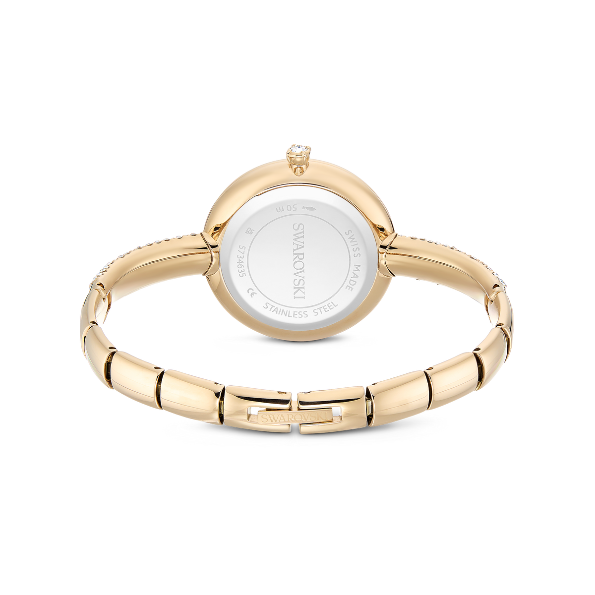 Sublima Bangle Saat, İsviçre Üretimi, Metal Bileklik, Altın Rengi, Şampanya Altın Rengi Yüzey