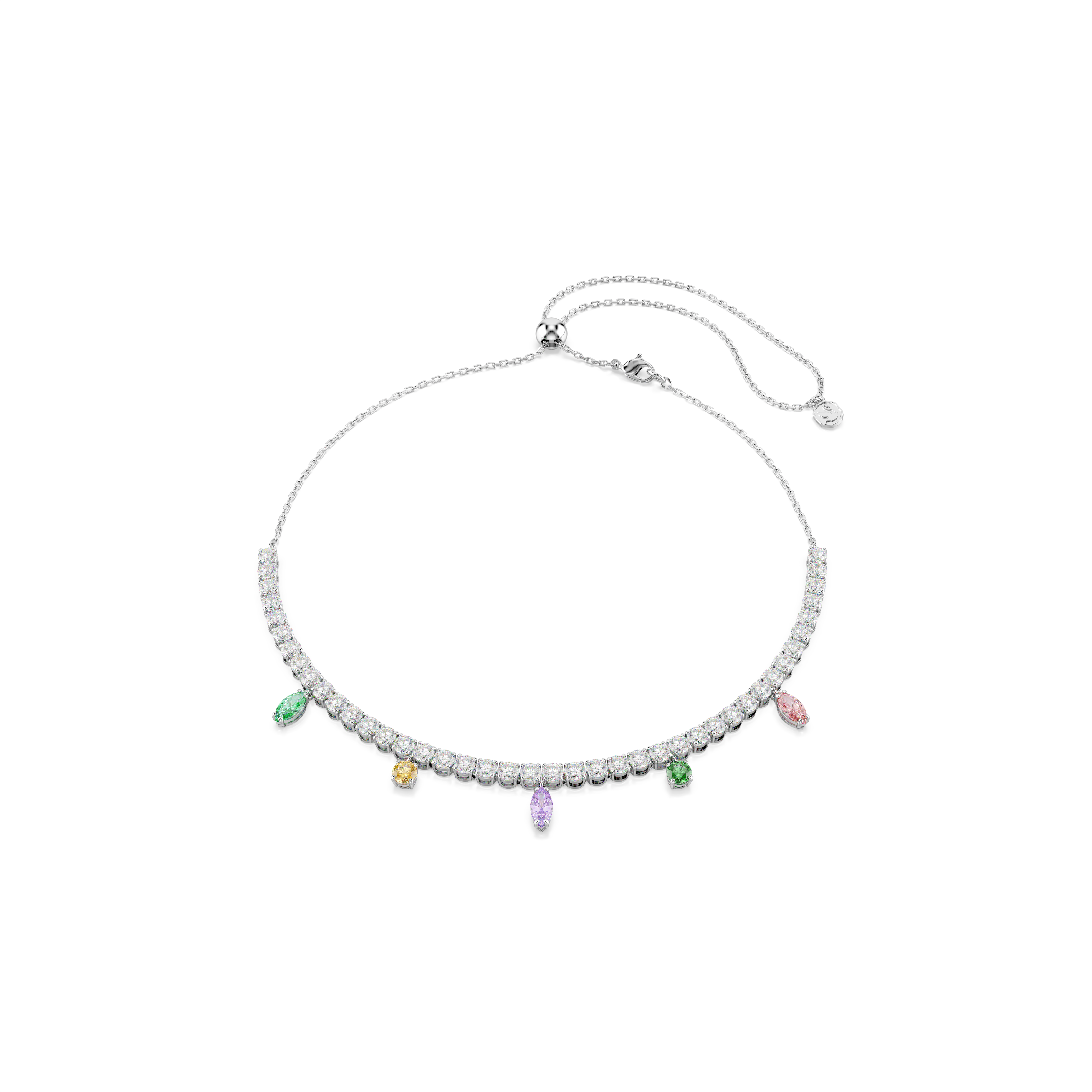 Ariana Grande x Swarovski Kolye, Karışık Kesim, Çok Renkli, Rodyum Kaplama