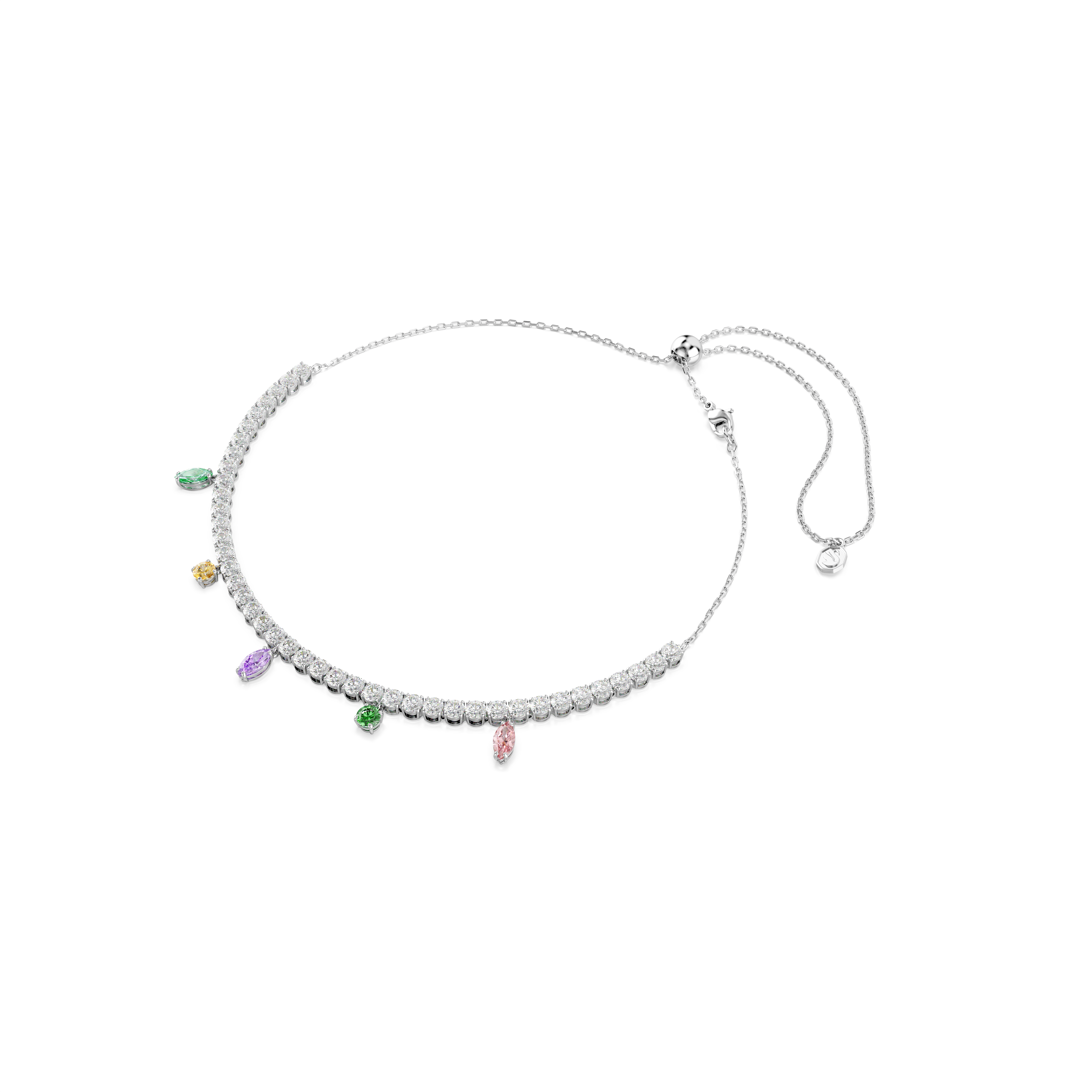 Ariana Grande x Swarovski Kolye, Karışık Kesim, Çok Renkli, Rodyum Kaplama