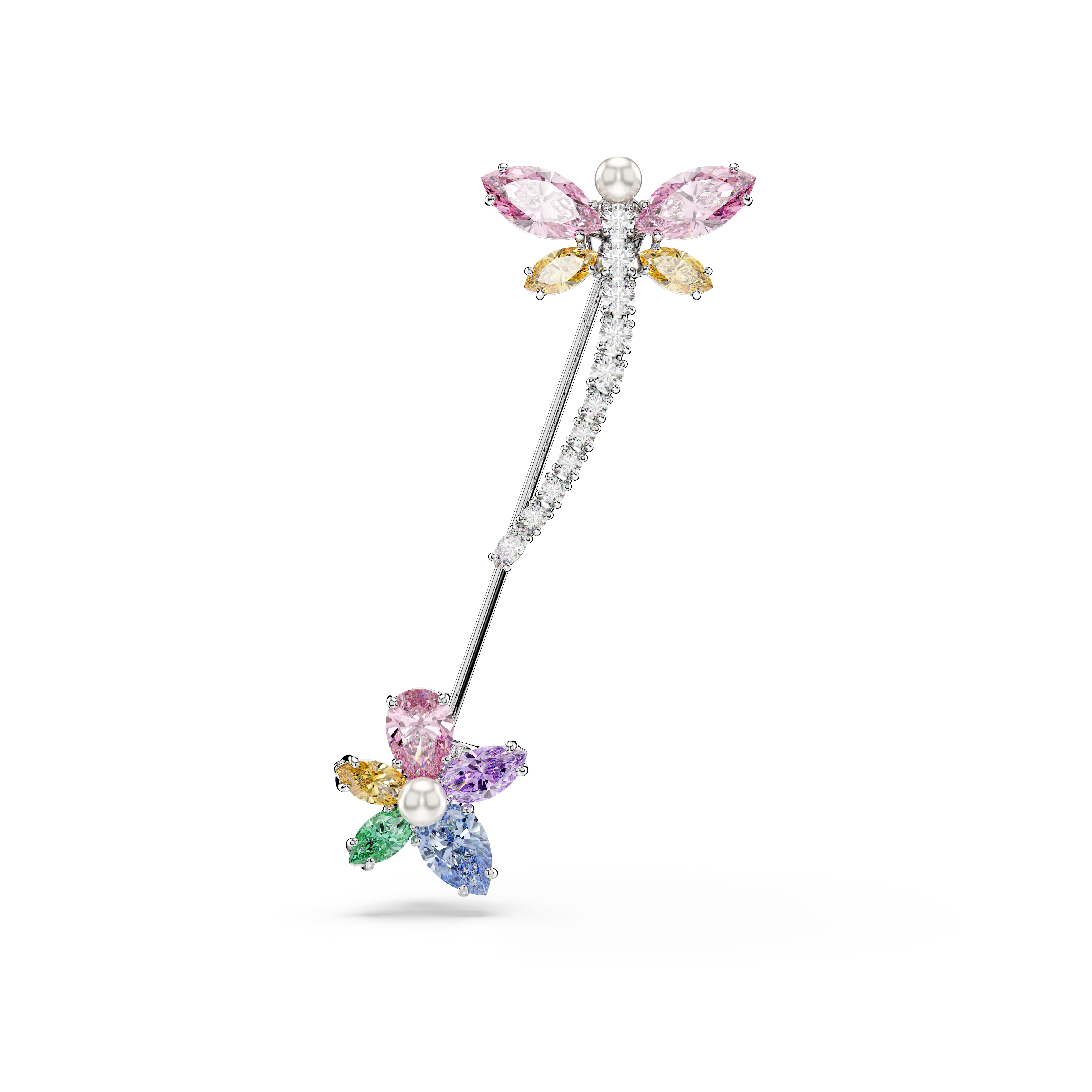 Ariana Grande x Swarovski Broş, Karışık Kesim, Yusufçuk, Çok Renkli, Rodyum Kaplama