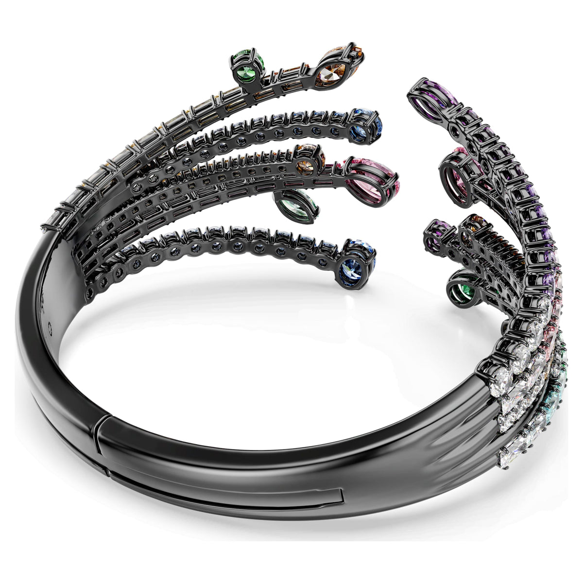 Matrix Bangle Bileklik, Karışık Kesim, Buket, Çok Renkli, Rutenyum Kaplama, S