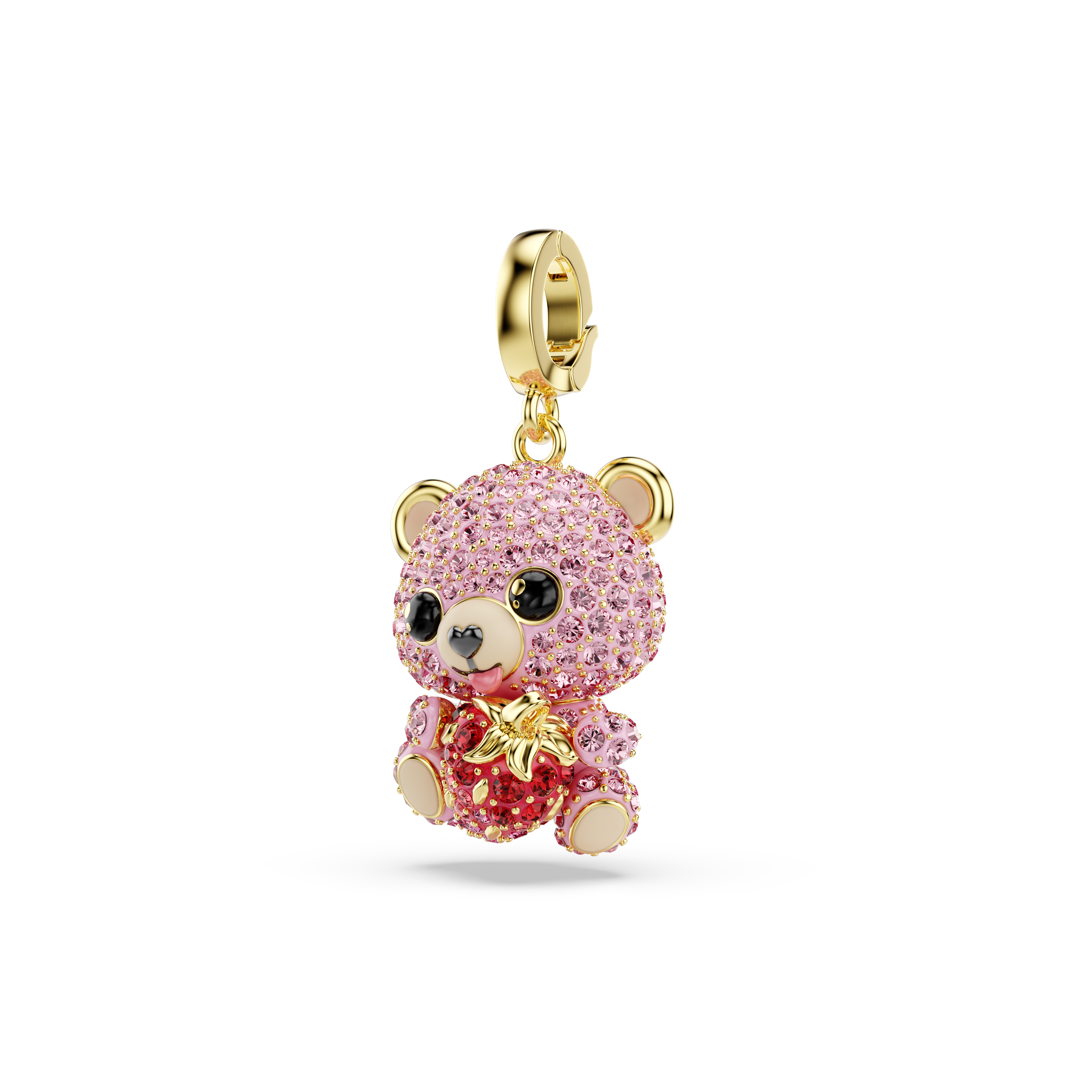 Idyllia Charm, Karışık Kesim, Ayıcık, Pembe, Sarı Altın Rengi Kaplama