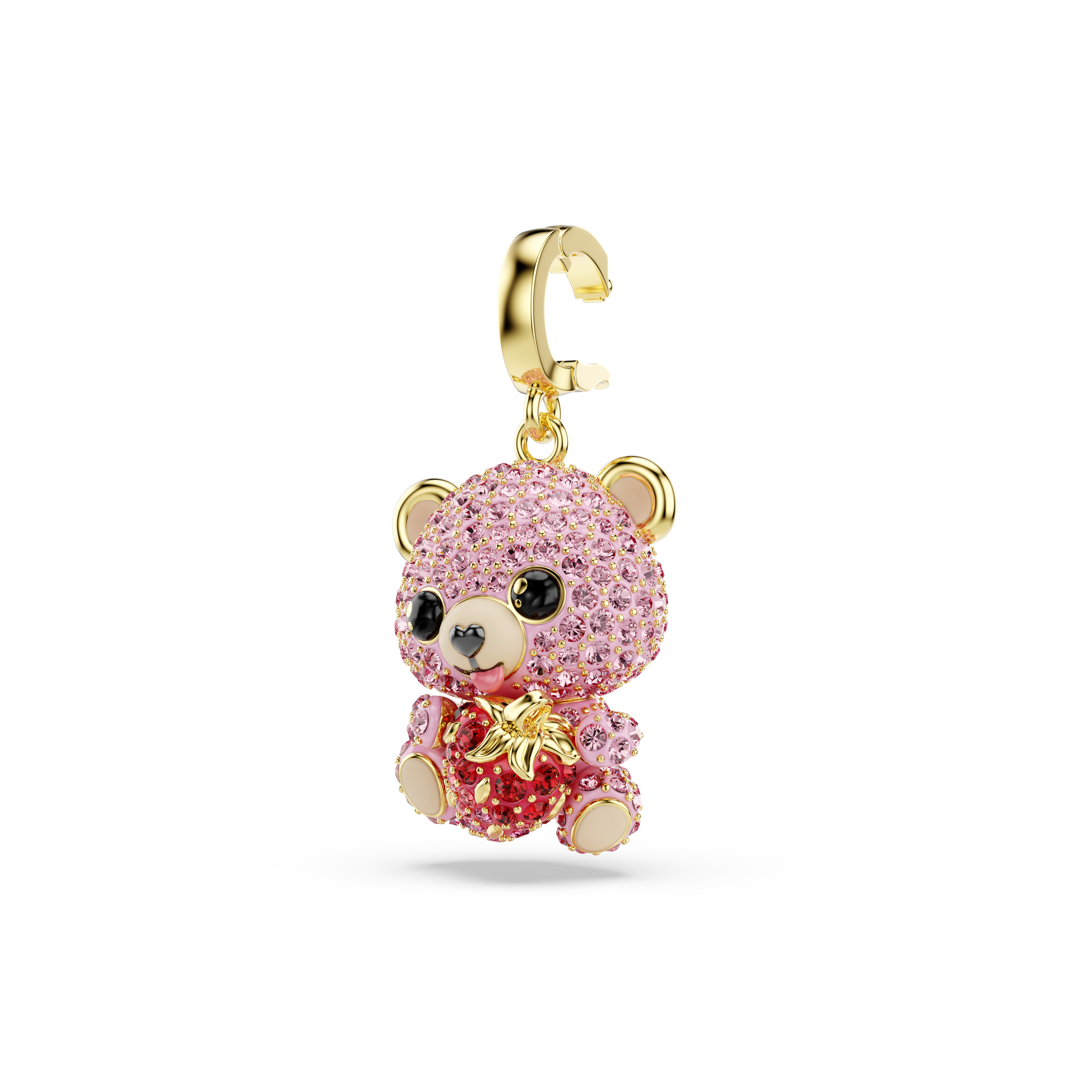 Idyllia Charm, Karışık Kesim, Ayıcık, Pembe, Sarı Altın Rengi Kaplama