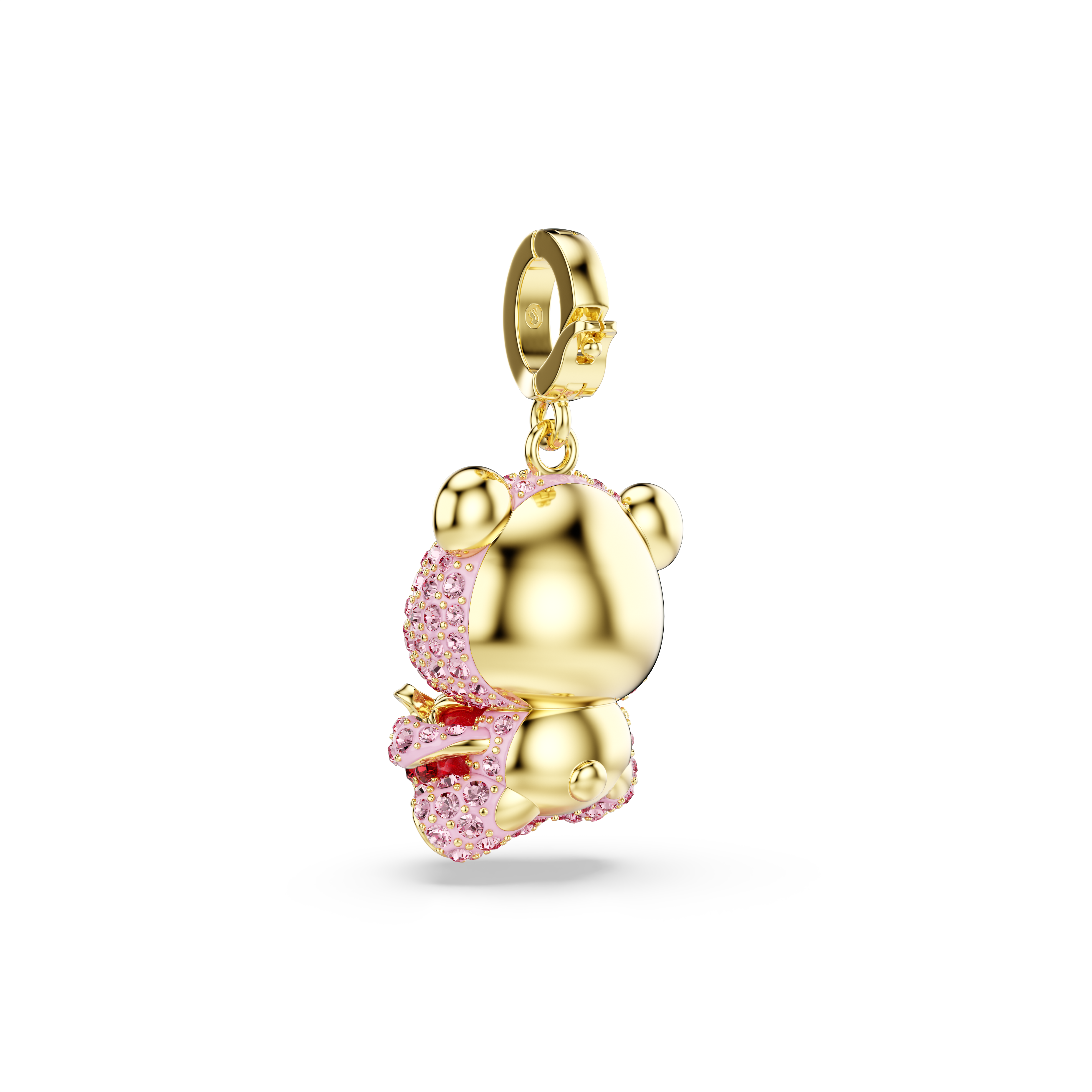 Idyllia Charm, Karışık Kesim, Ayıcık, Pembe, Sarı Altın Rengi Kaplama