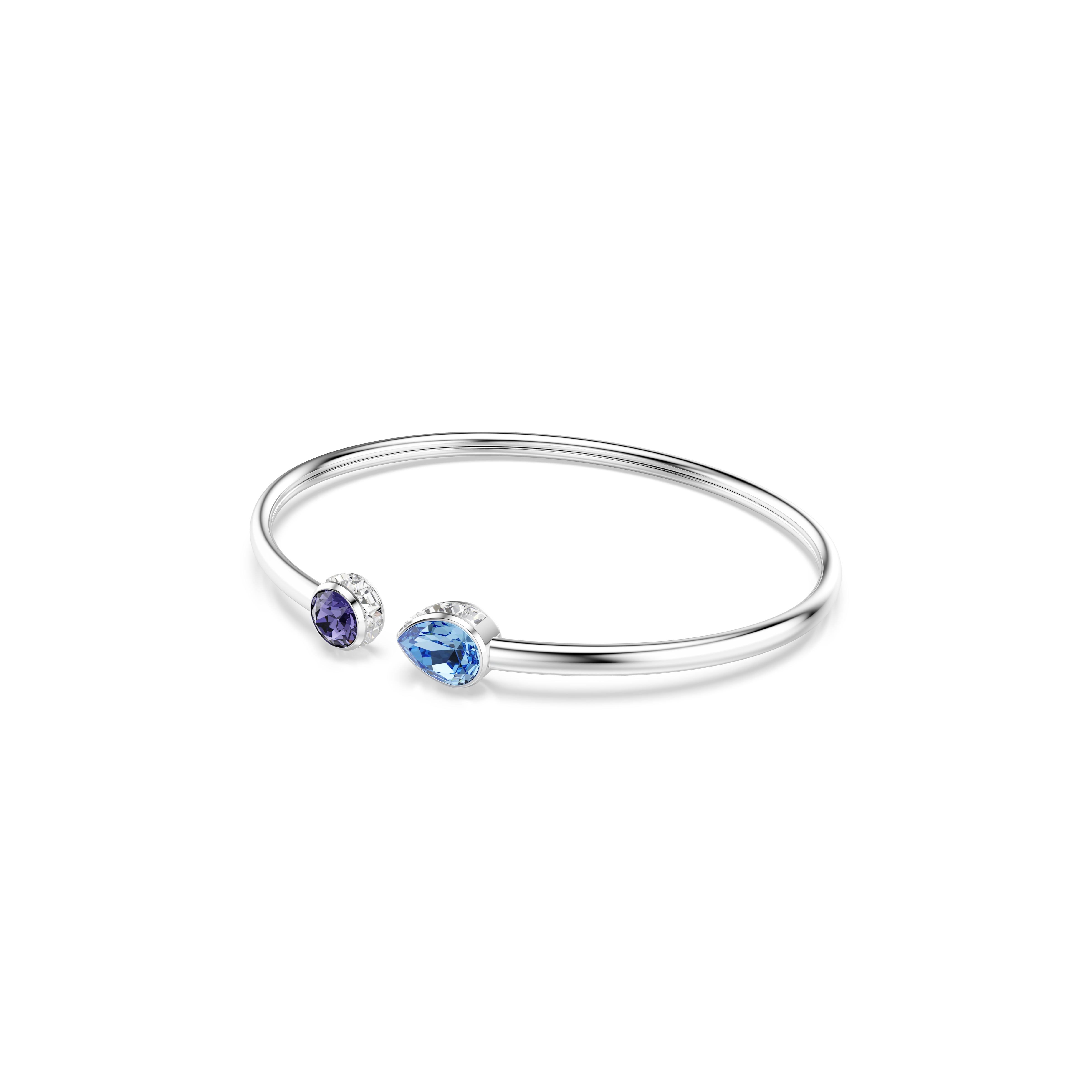 Chroma Bangle Bileklik, Karışık Kesim, Çok Renkli, Rodyum Kaplama