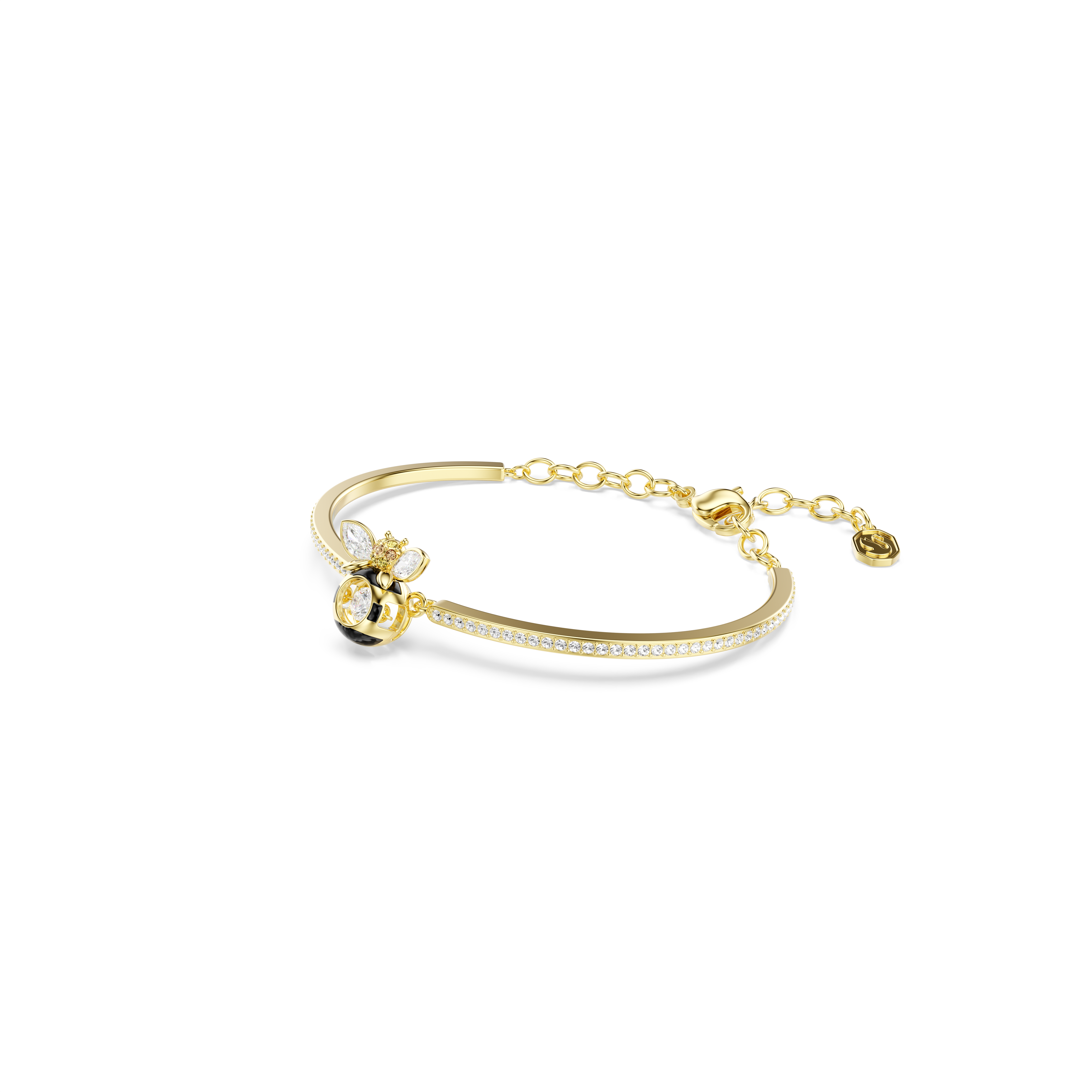 Idyllia Bangle Bileklik, Karışık Kesim, Arı, Çok Renkli, Sarı Altın Rengi Kaplama
