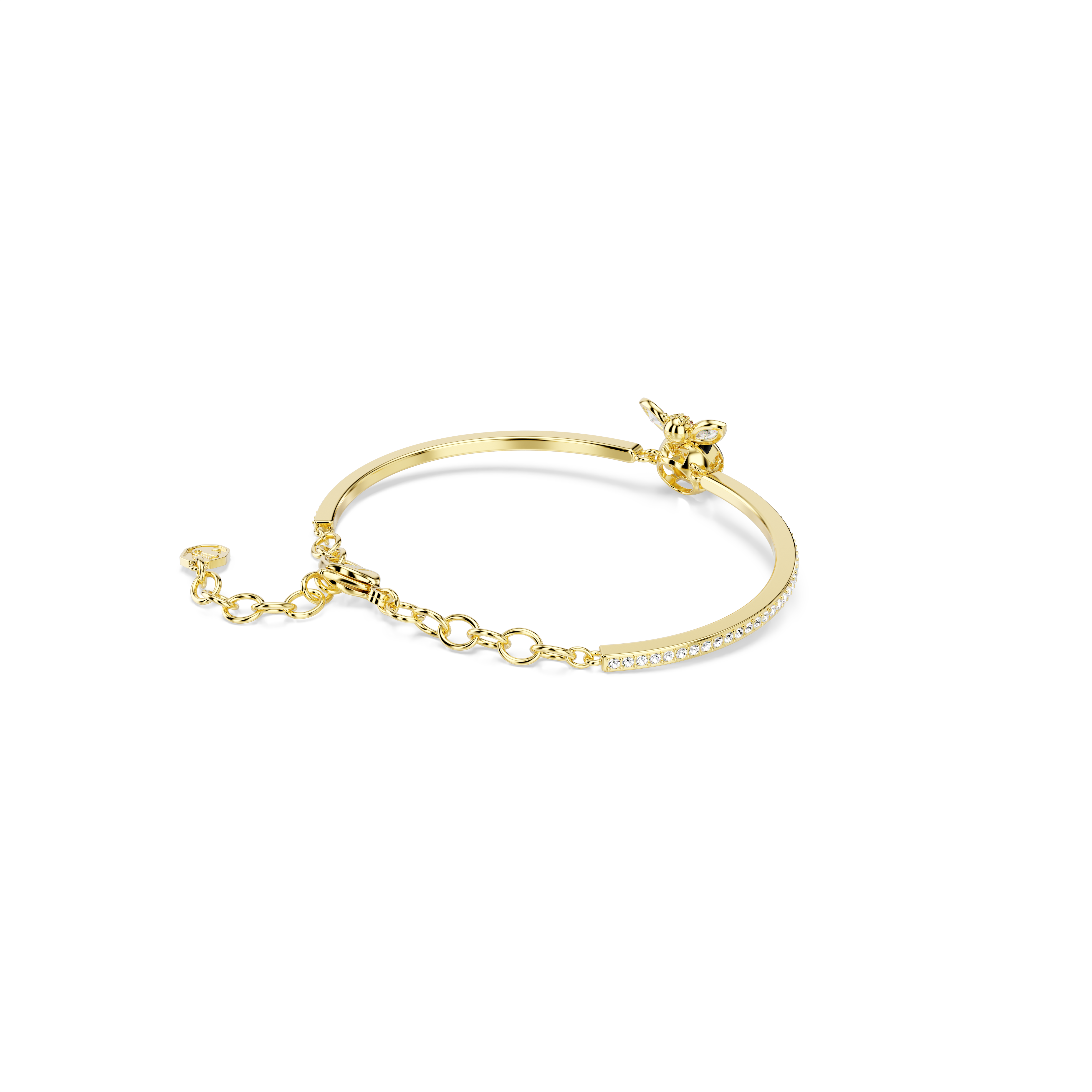 Idyllia Bangle Bileklik, Karışık Kesim, Arı, Çok Renkli, Sarı Altın Rengi Kaplama