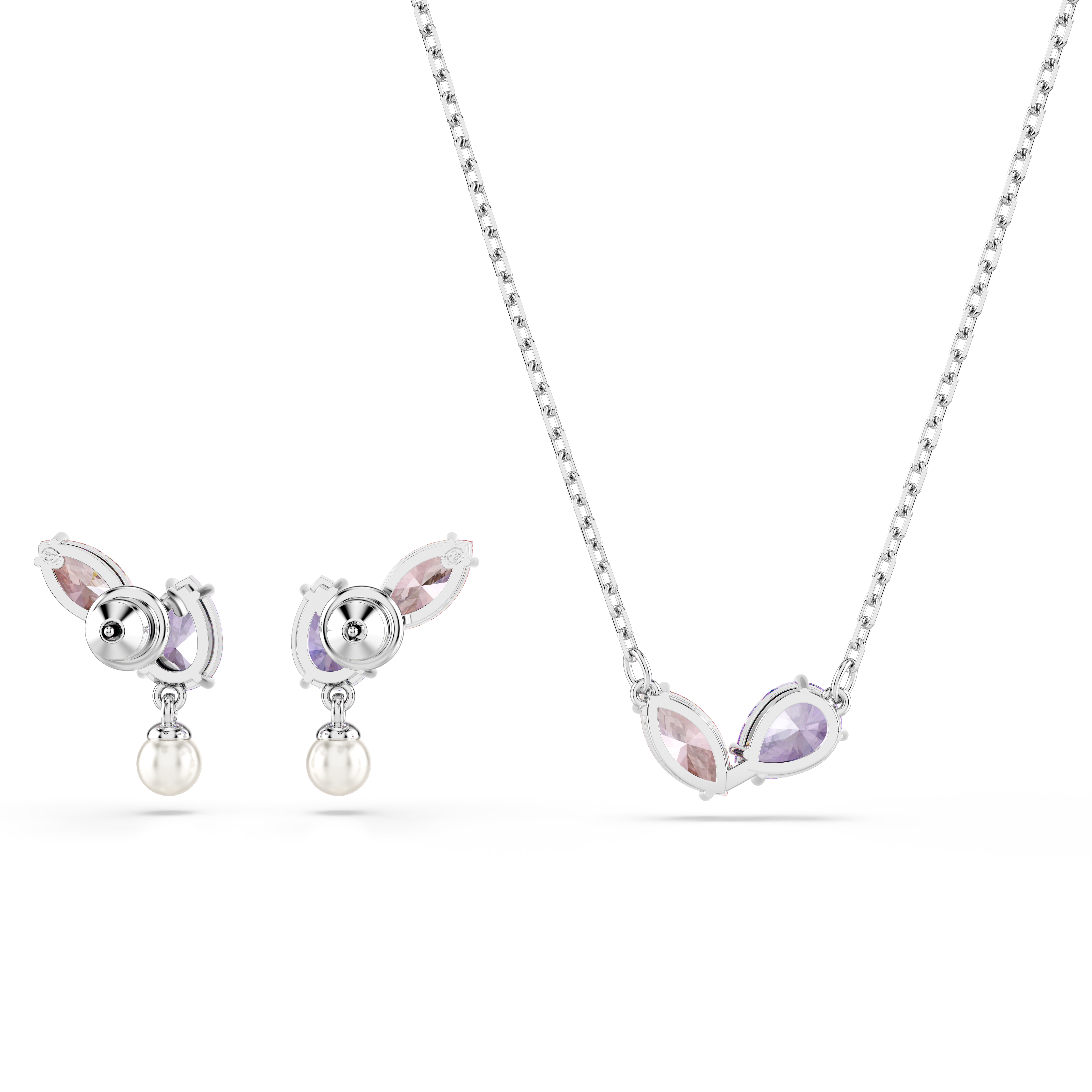 Ariana Grande x Swarovski Set, Karışık Kesim, Çok Renkli, Rodyum Kaplama