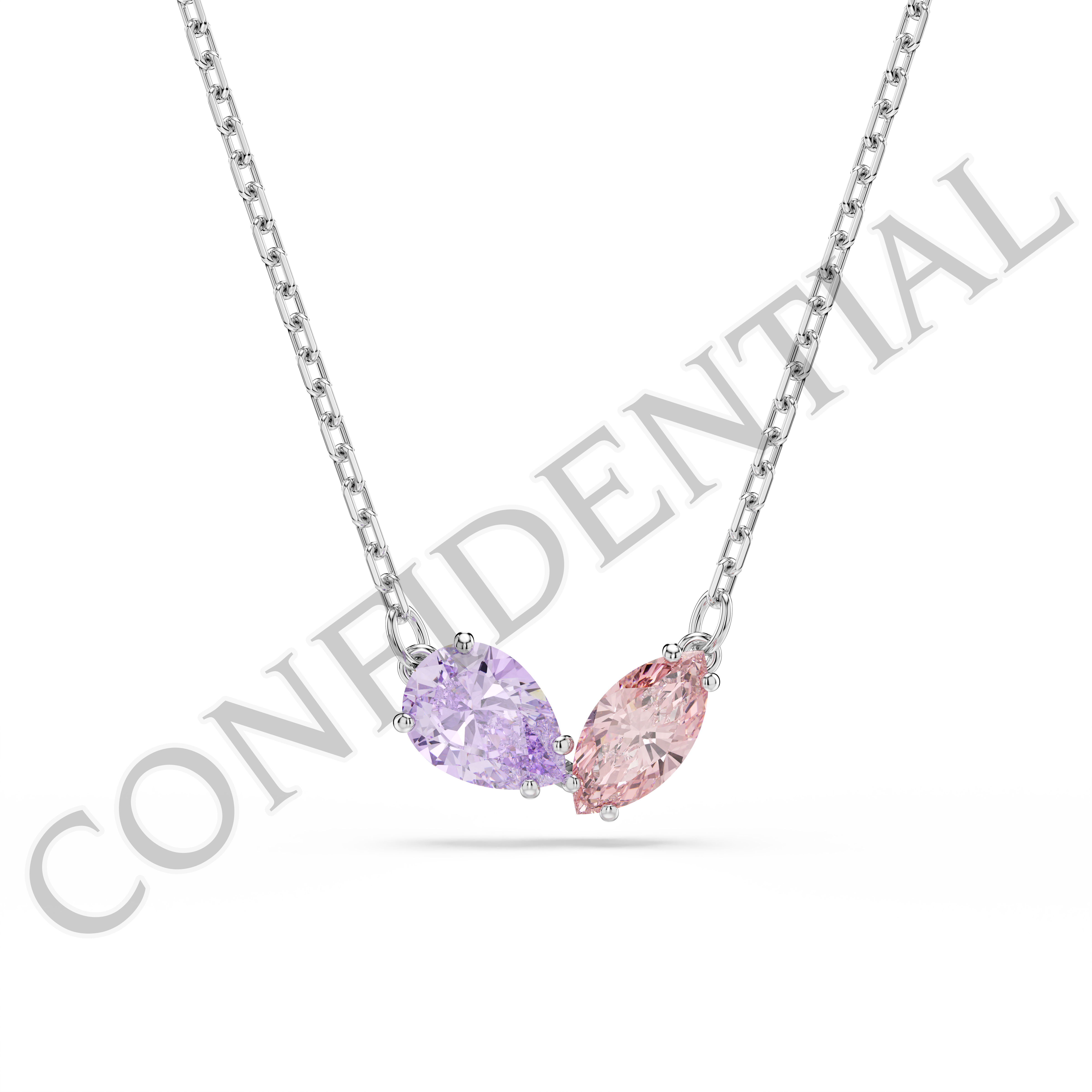 Ariana Grande x Swarovski Set, Karışık Kesim, Çok Renkli, Rodyum Kaplama