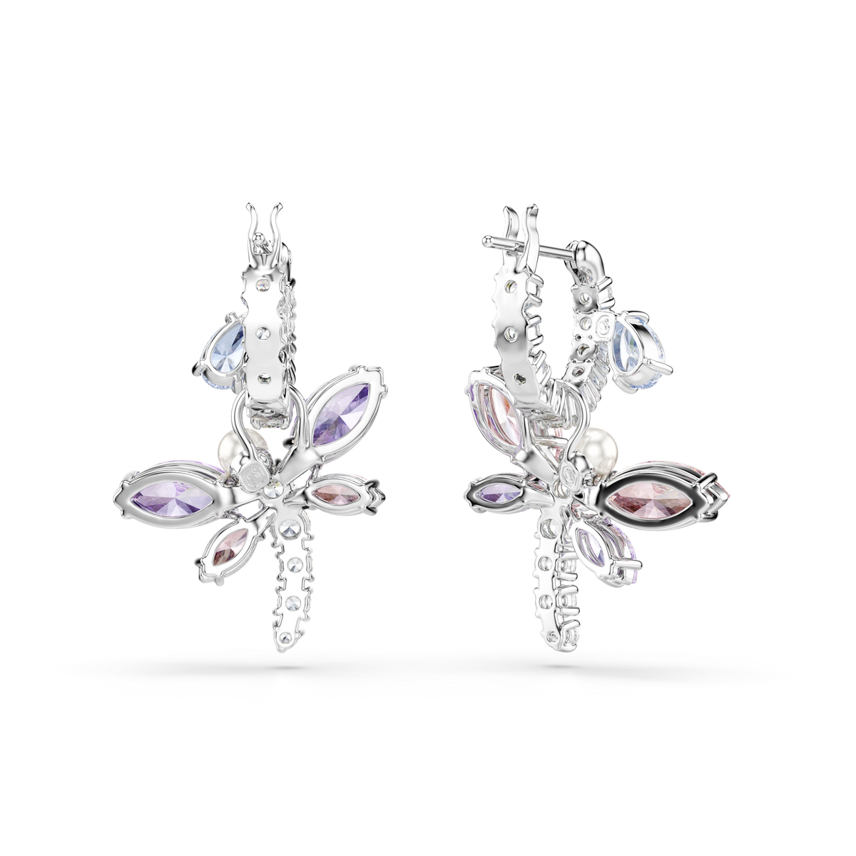 Ariana Grande x Swarovski Damla Küpe, Karışık Kesim, Yusufçuk, Çok Renkli, Rodyum Kaplama