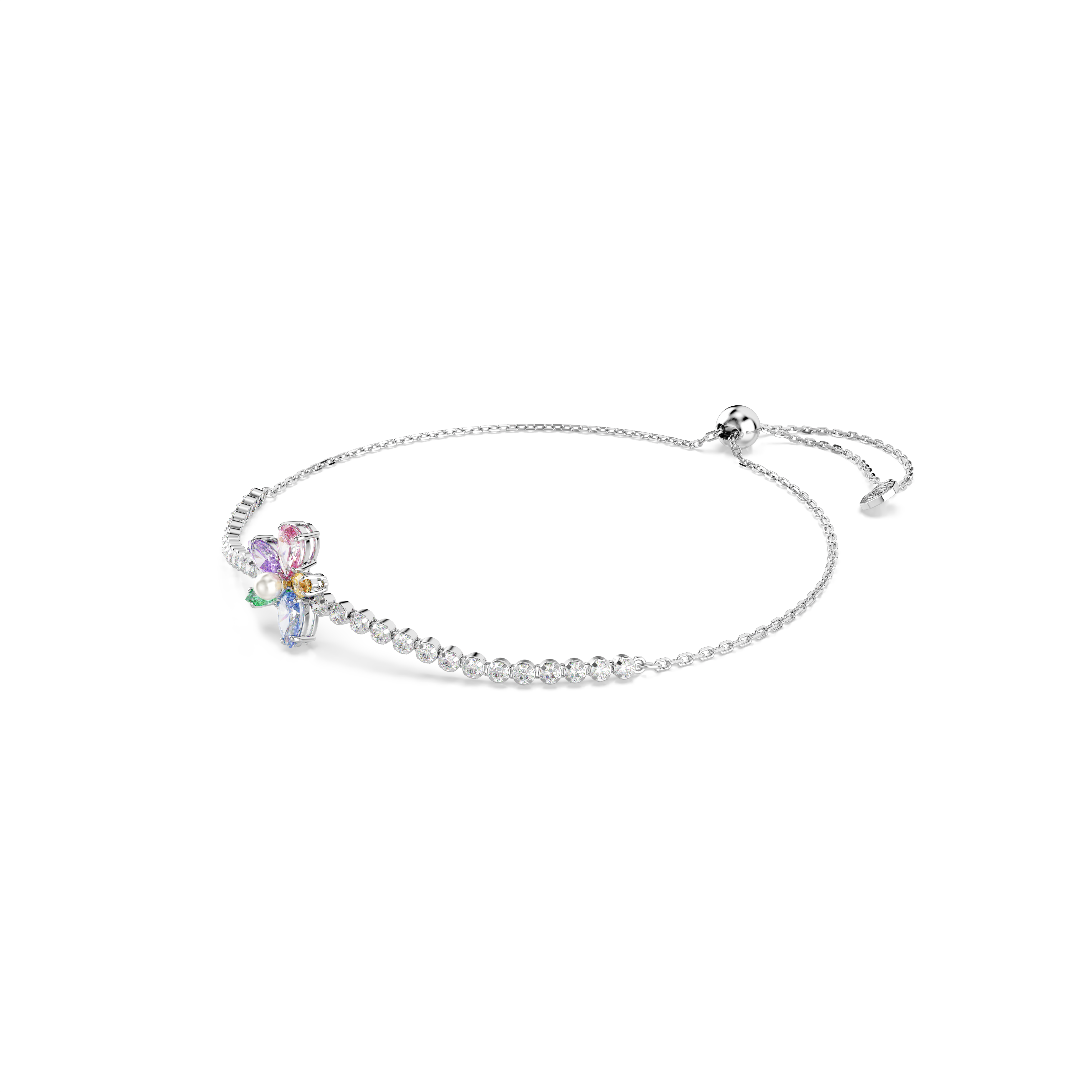 Ariana Grande x Swarovski Bileklik, Karışık Kesim, Çiçek, Çok Renkli, Rodyum Kaplama