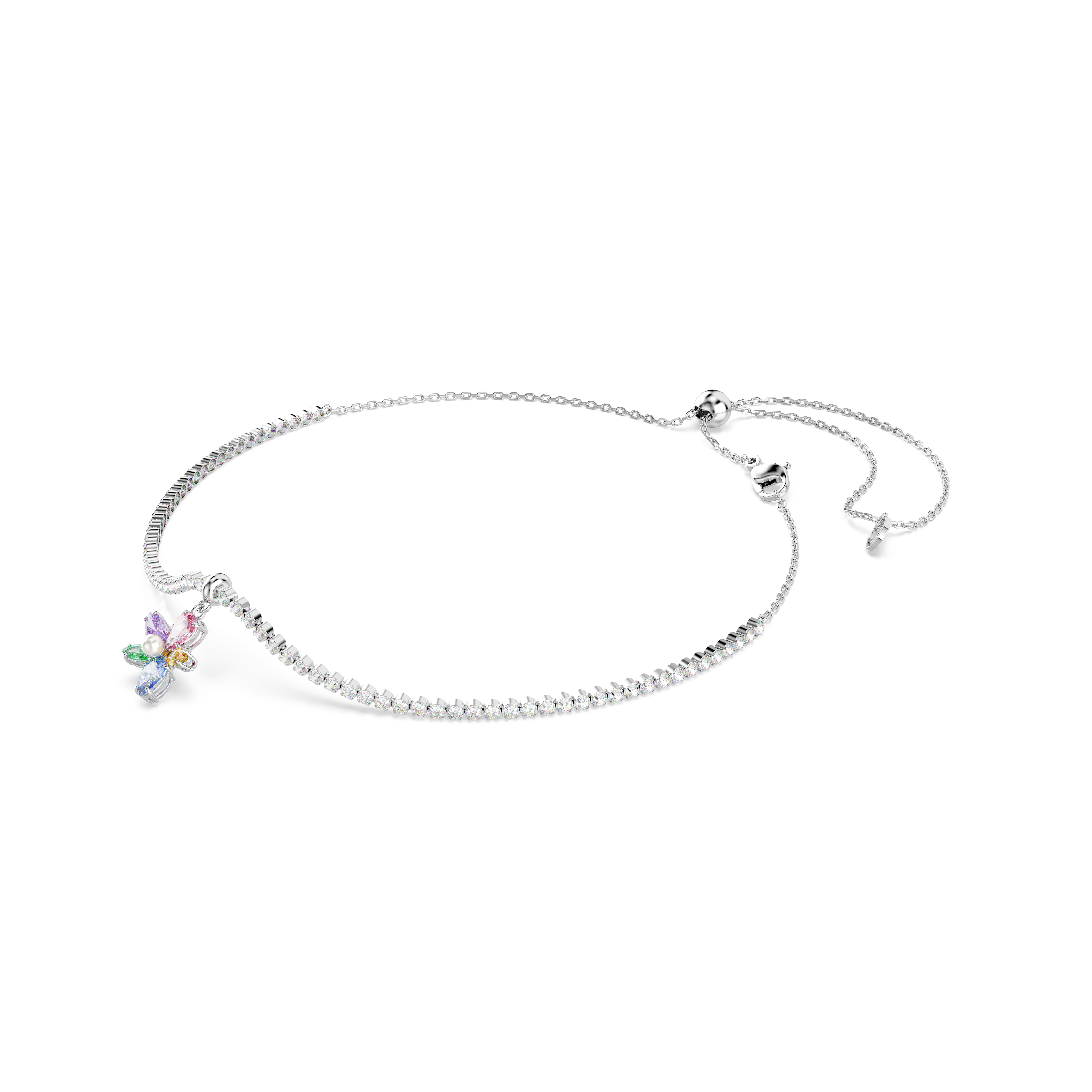 Ariana Grande x Swarovski Gerdanlık, Karışık Kesim, Çiçek, Çok Renkli, Rodyum Kaplama