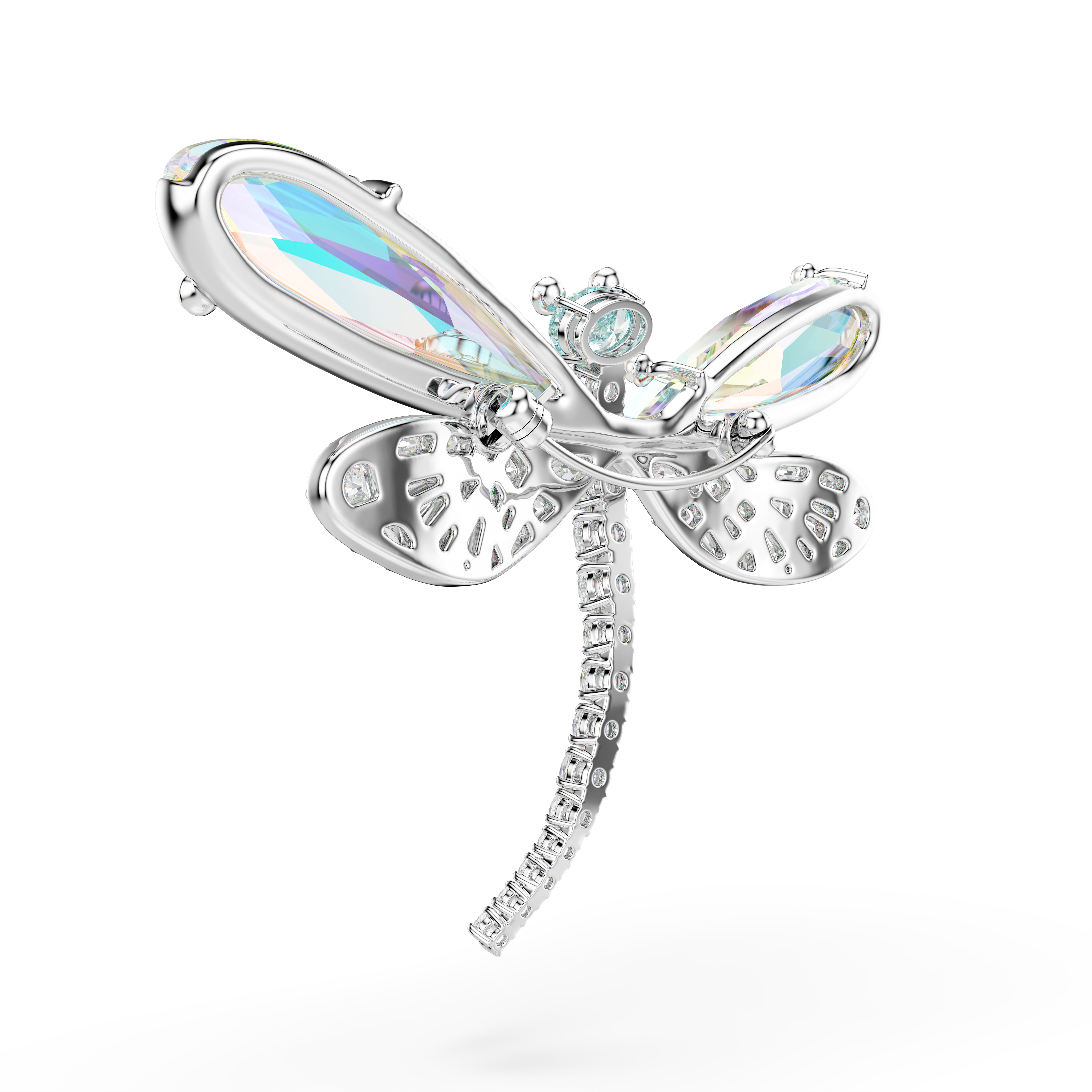 Ariana Grande x Swarovski Broş Ve Saç Aksesuarı, Kristal İnci, Karışık Kesim, Yusufçuk, Beyaz, Rodyum Kaplama