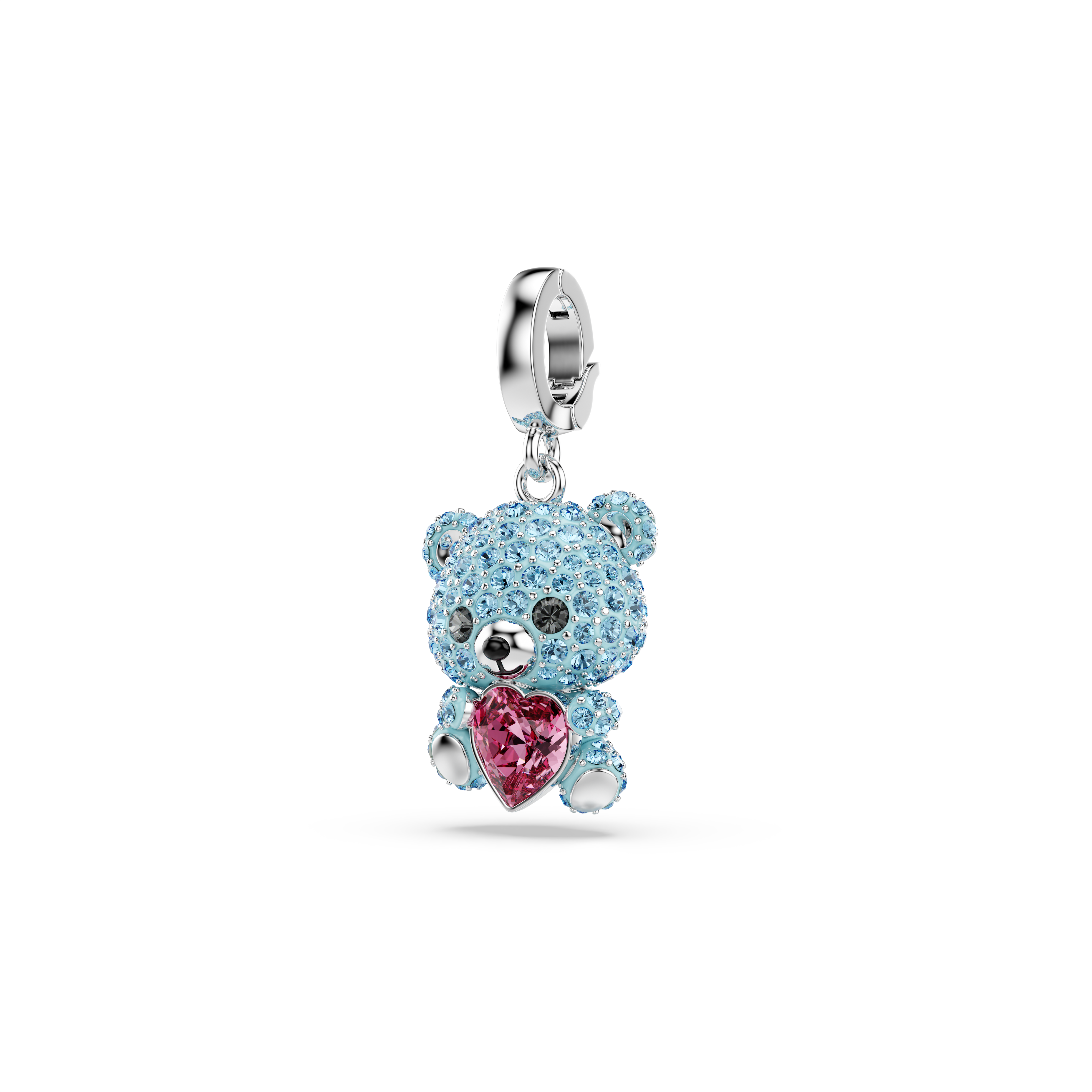 Idyllia Charm, Karışık Kesim, Ayıcık, Mavi, Rodyum Kaplama