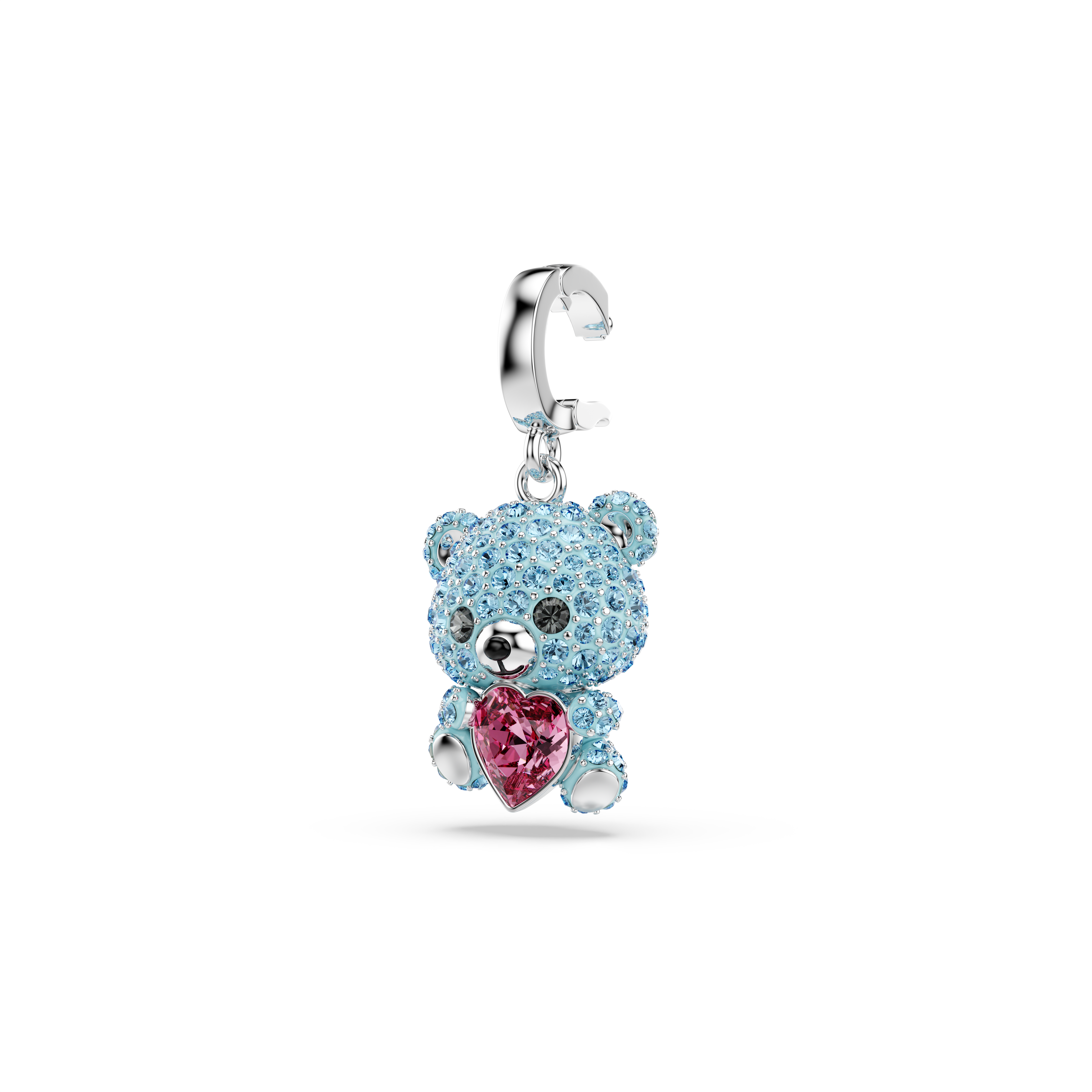 Idyllia Charm, Karışık Kesim, Ayıcık, Mavi, Rodyum Kaplama