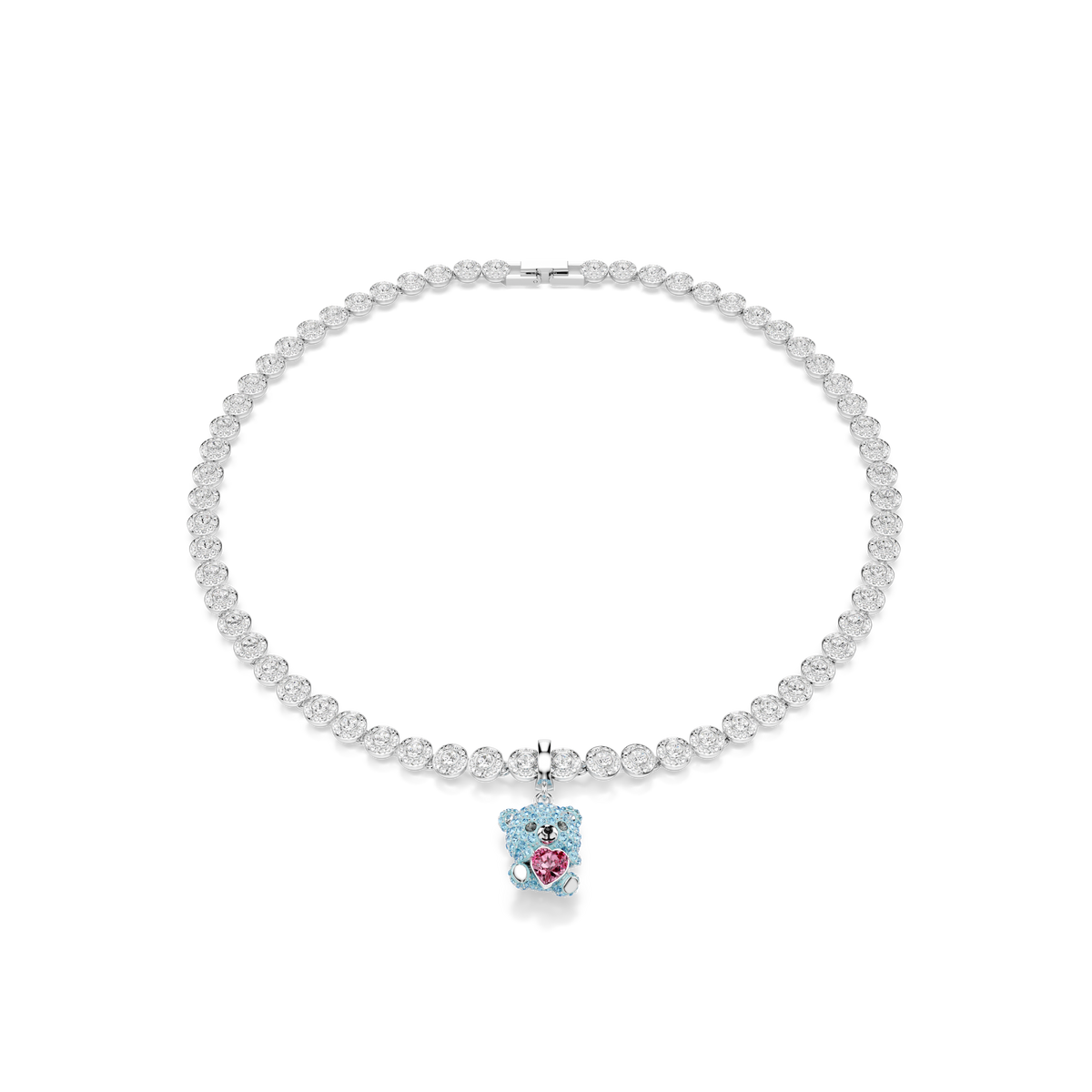 Idyllia Charm, Karışık Kesim, Ayıcık, Mavi, Rodyum Kaplama