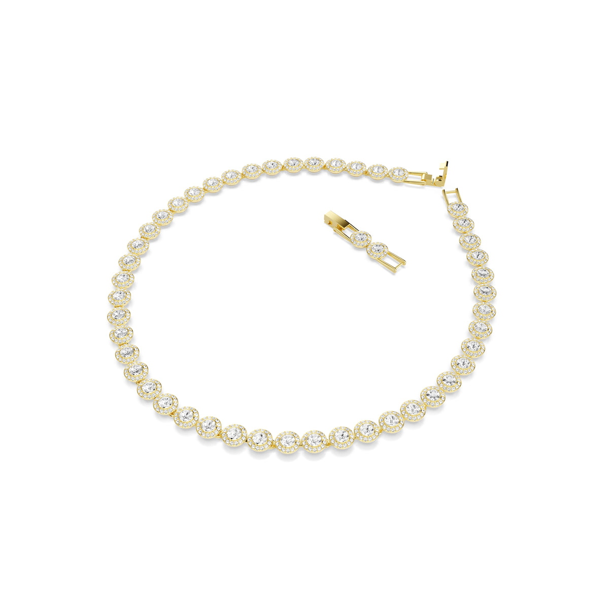 Una Angelic Set, Set (3), Yuvarlak Kesim, Beyaz, Sarı Altın Rengi Kaplama