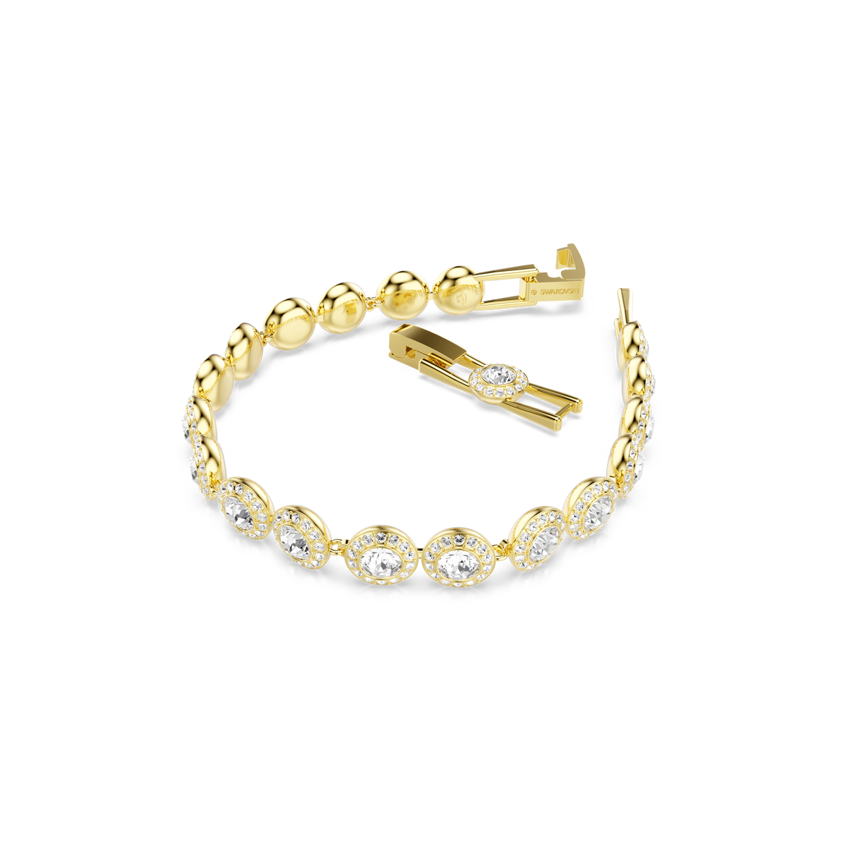 Una Angelic Set, Set (3), Yuvarlak Kesim, Beyaz, Sarı Altın Rengi Kaplama