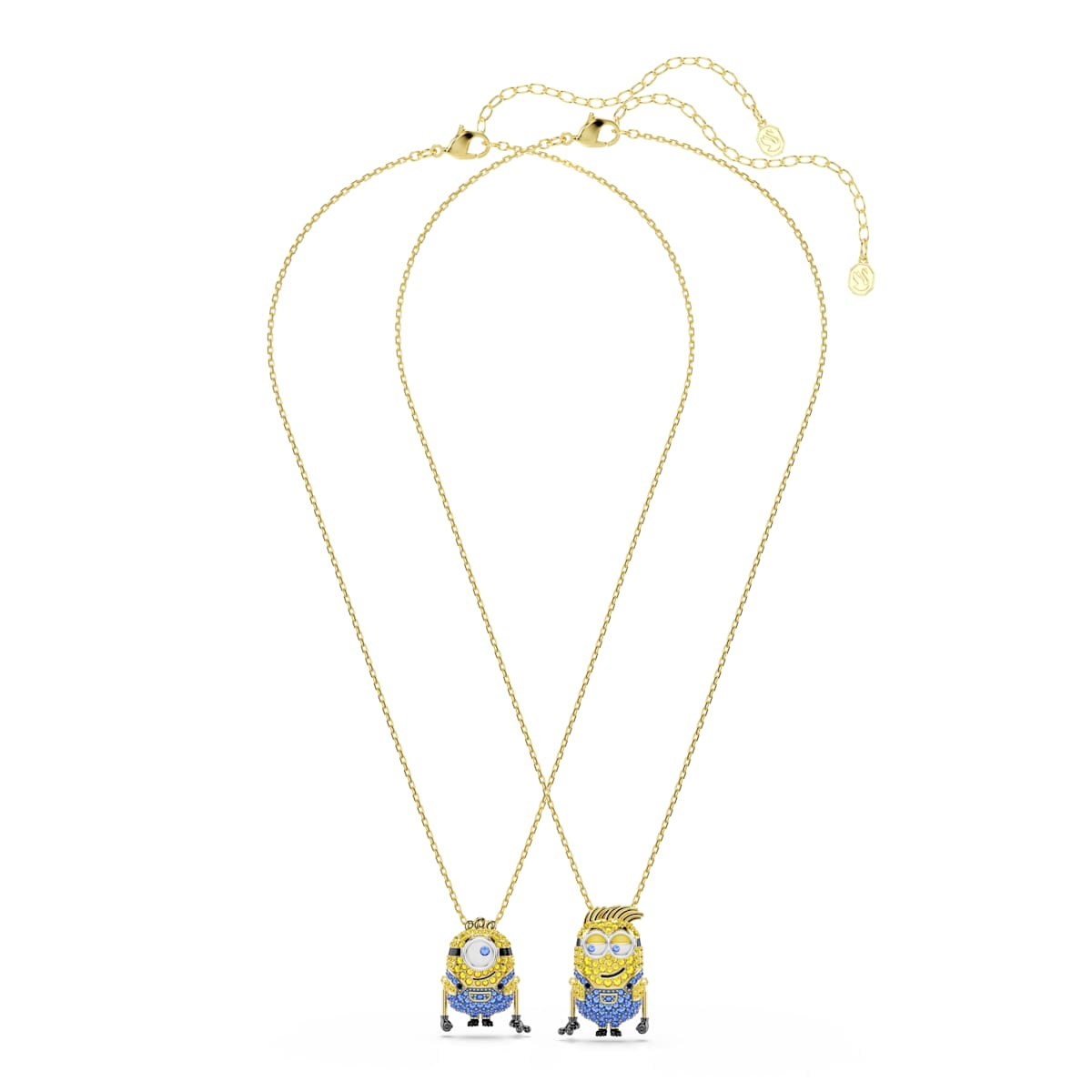 Minions James and Henry Set, Pave, Çok Renkli, Sarı Altın Rengi Kaplama