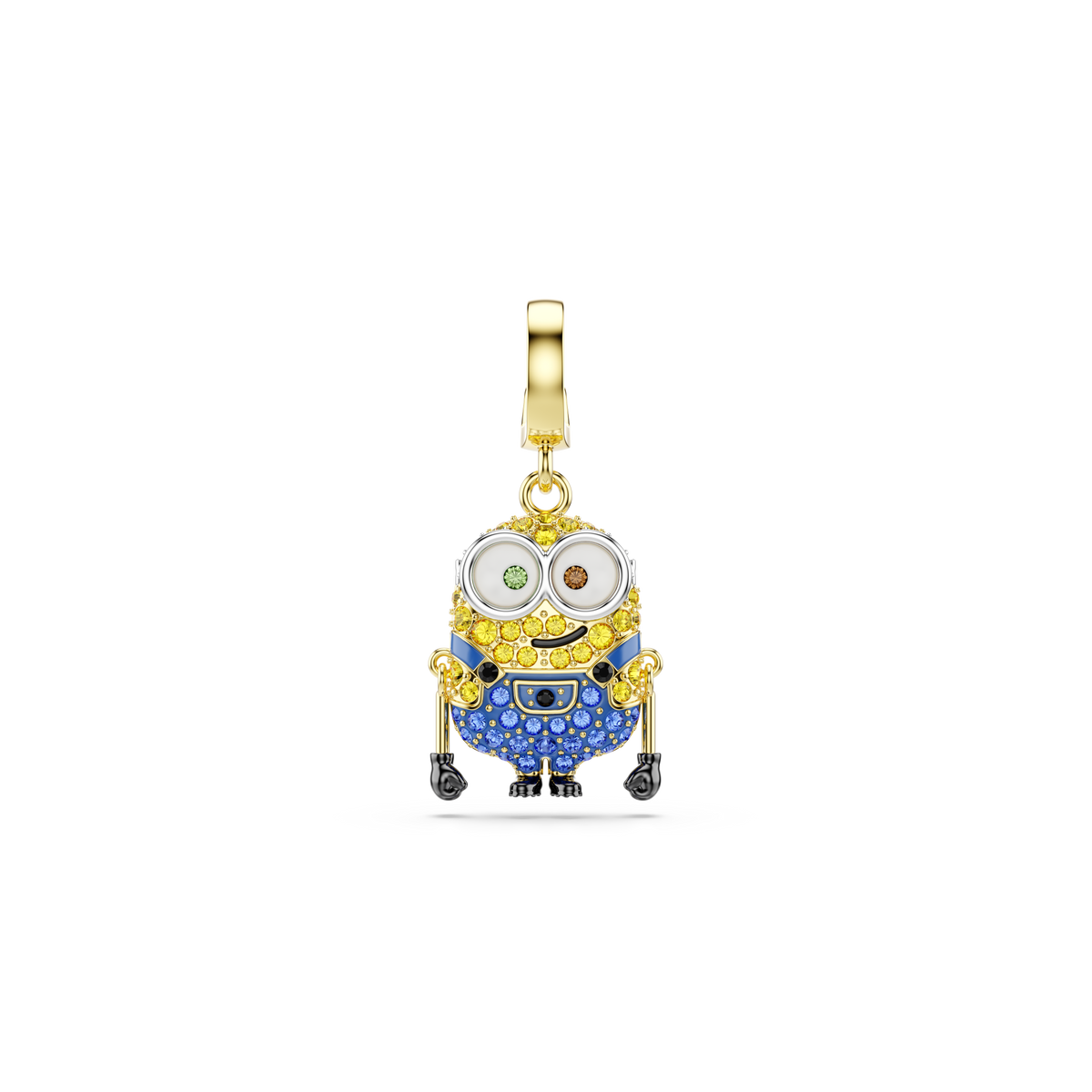 Minions Bob Charm,  Çok Renkli, Sarı Altın Rengi Kaplama
