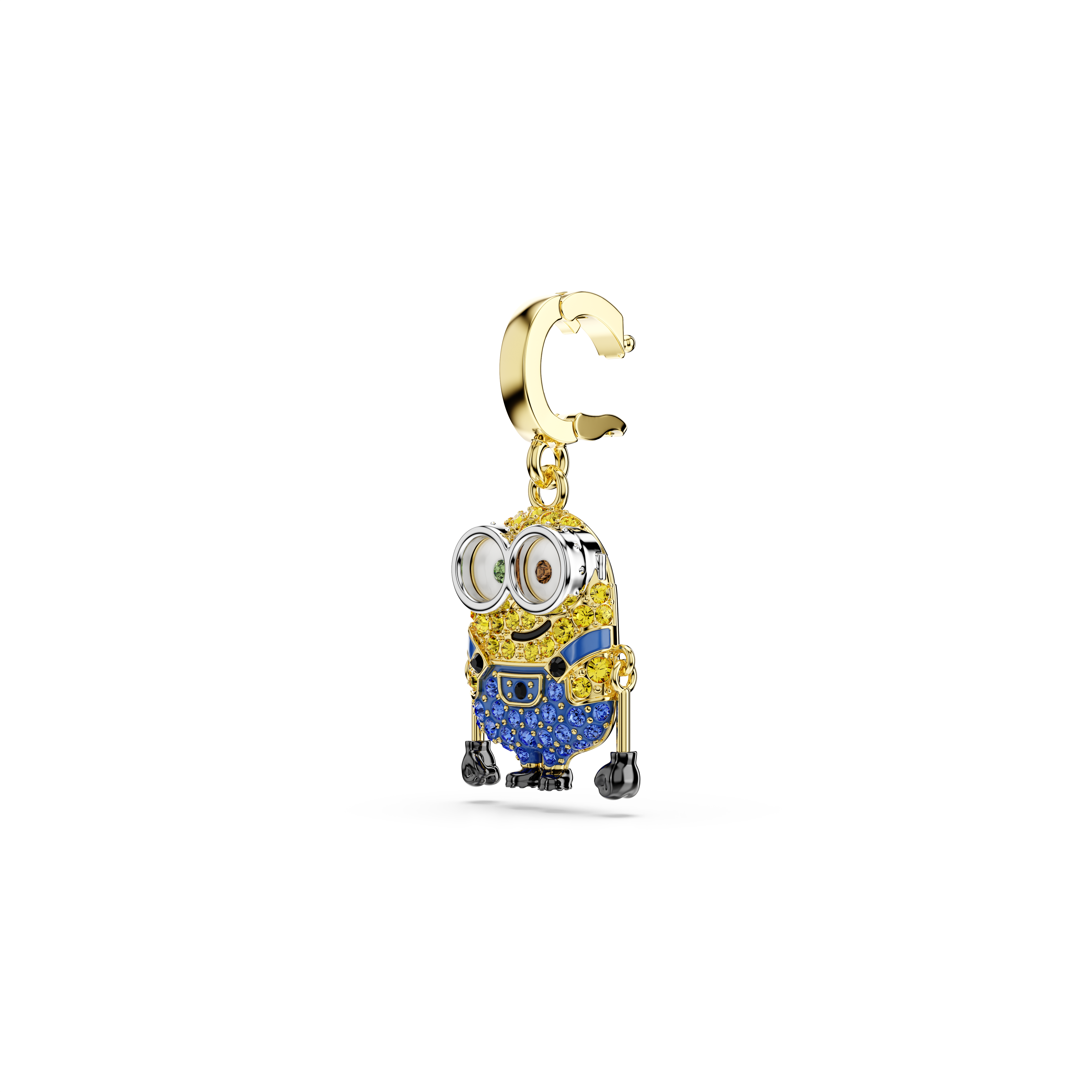 Minions Bob Charm,  Çok Renkli, Sarı Altın Rengi Kaplama