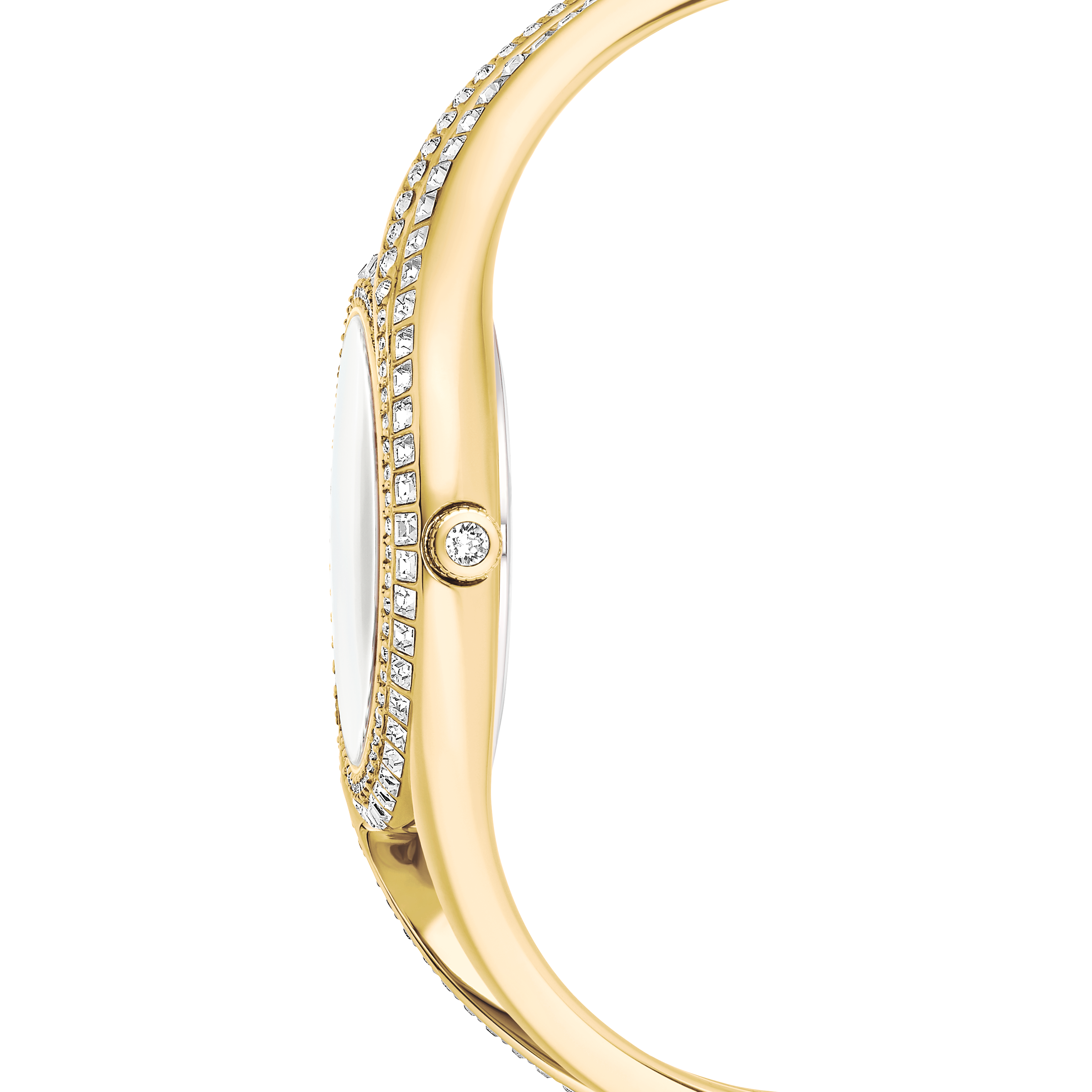 Hyperbola Bangle Saat, İsviçre Üretimi, Metal Bileklik, Altın Rengi, Altın Rengi Yüzey