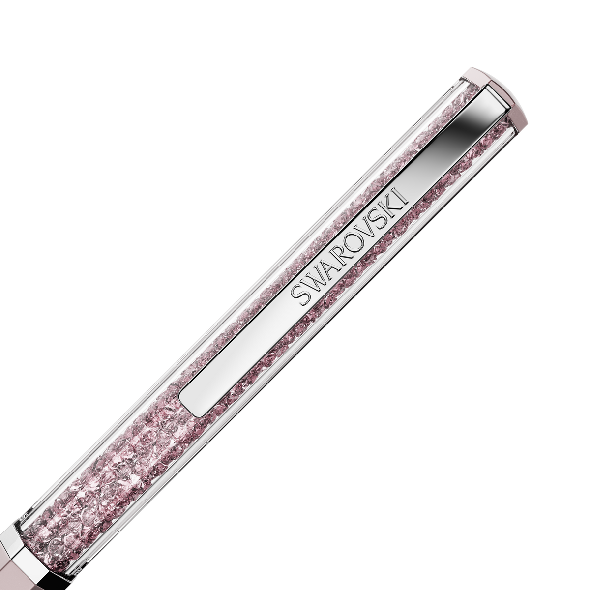 Crystalline Tükenmez Kalem, Pembe Lakeli, Krom Kaplama