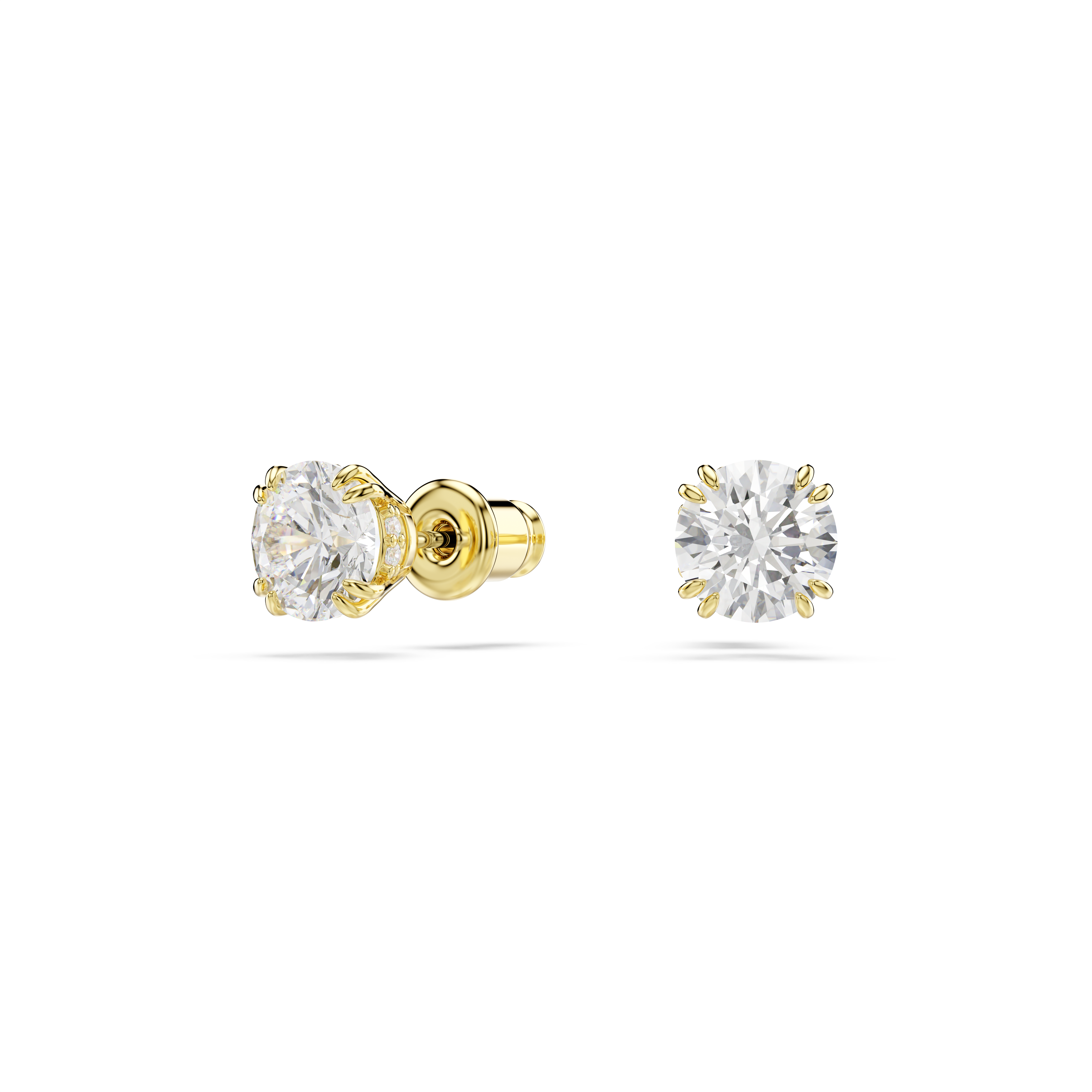 Magic Set, Set (2), Karışık Kesim, Kar Tanesi, Beyaz, 18K Altın Rengi Yüzey