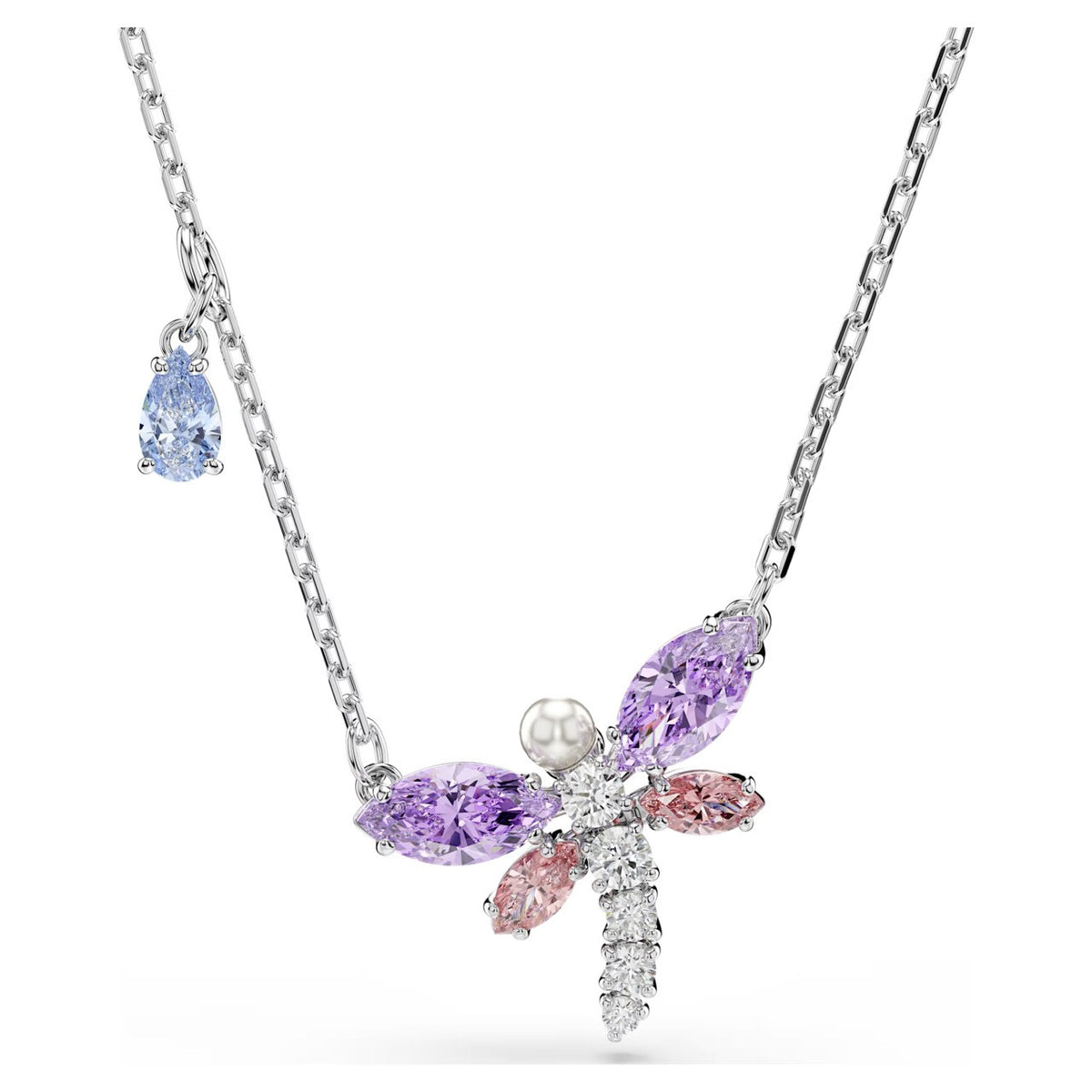 Ariana Grande x Swarovski Kolye, Karışık Kesim, Yusufçuk, Çok Renkli, Rodyum Kaplama
