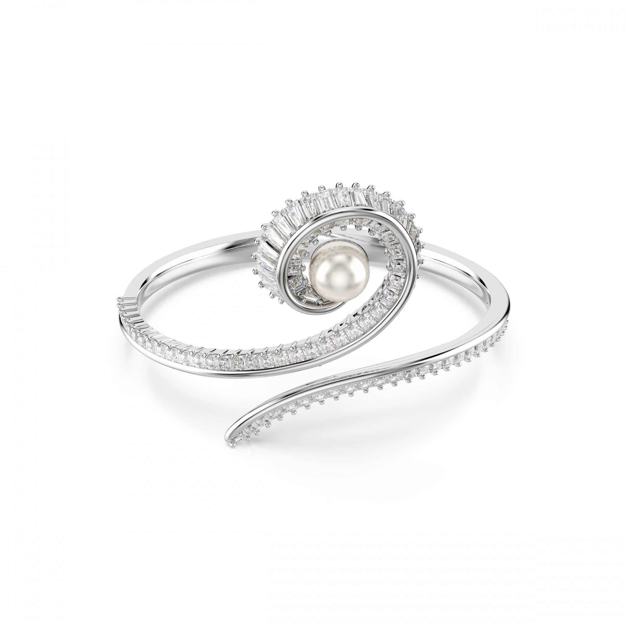 Ariana Grande x Swarovski Capsule Bangle Bileklik, Beyaz, Roydum Kaplama