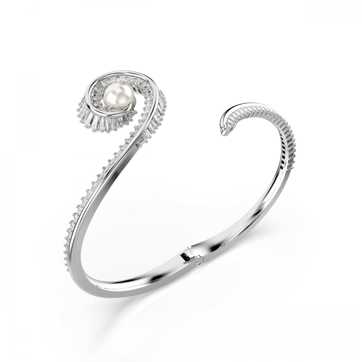 Ariana Grande x Swarovski Capsule Bangle Bileklik, Beyaz, Roydum Kaplama