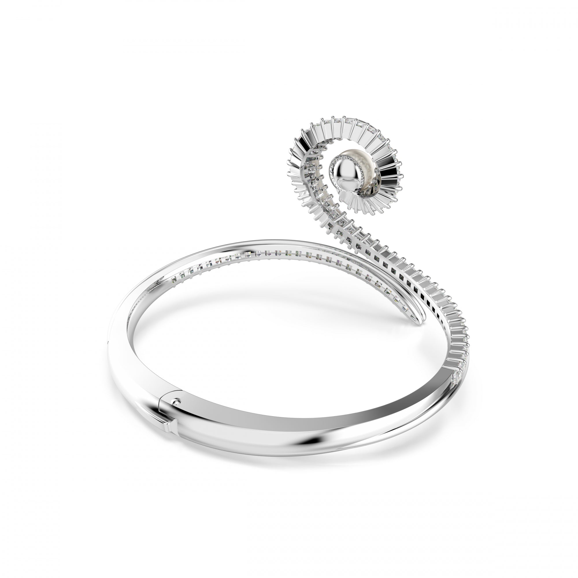 Ariana Grande x Swarovski Capsule Bangle Bileklik, Beyaz, Roydum Kaplama