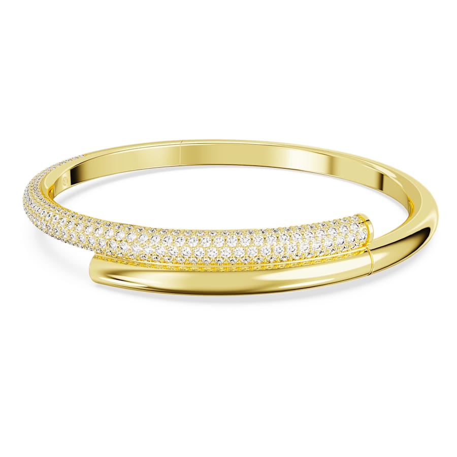 Dextera Bangle Bileklik, Beyaz, Sarı Altın Rengi Kaplama