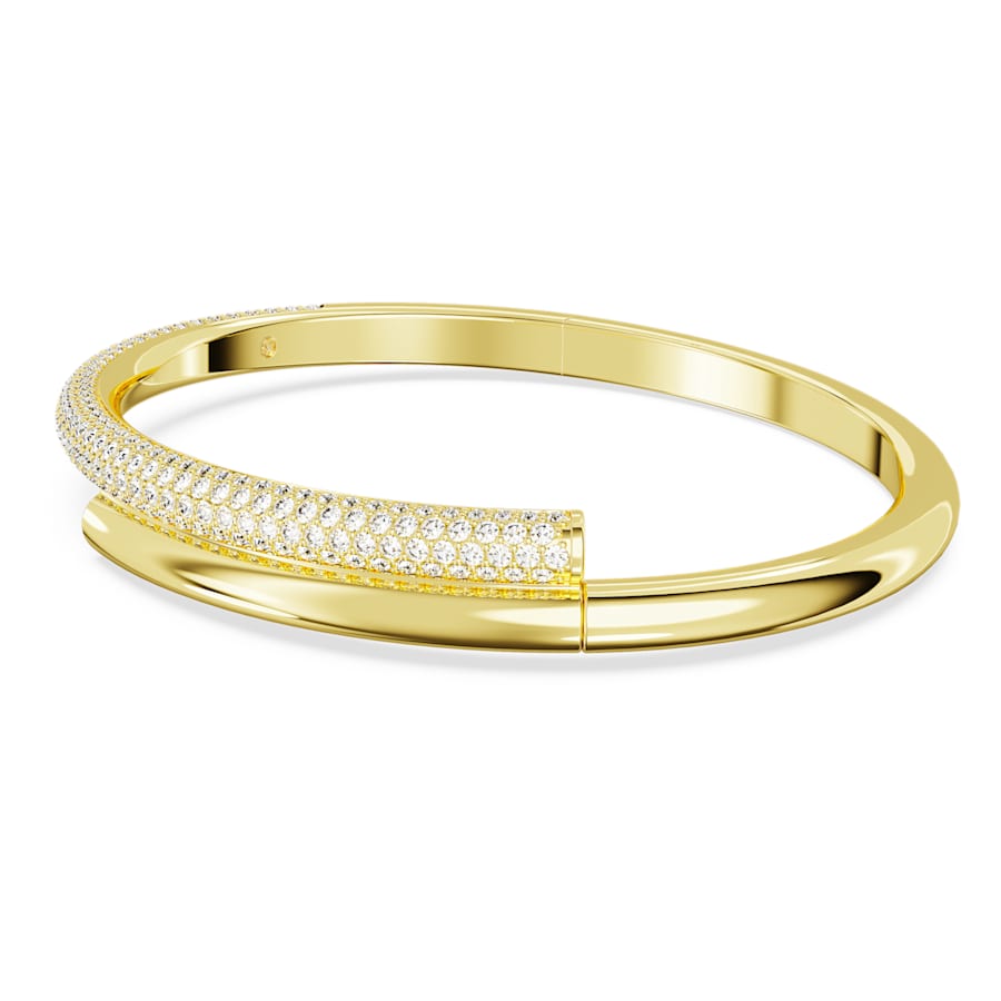 Dextera Bangle Bileklik, Beyaz, Sarı Altın Rengi Kaplama