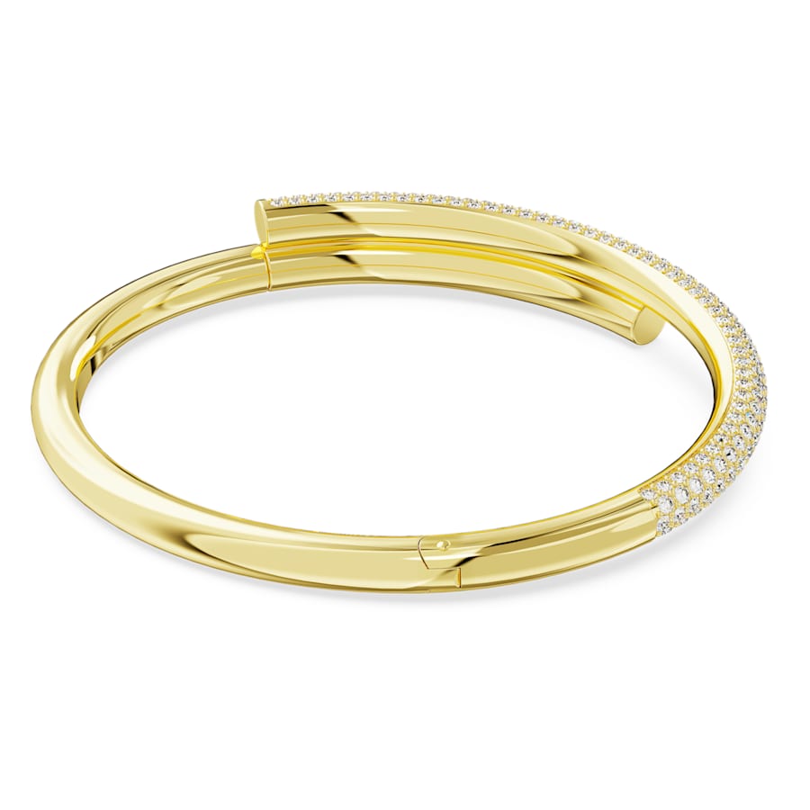 Dextera Bangle Bileklik, Beyaz, Sarı Altın Rengi Kaplama