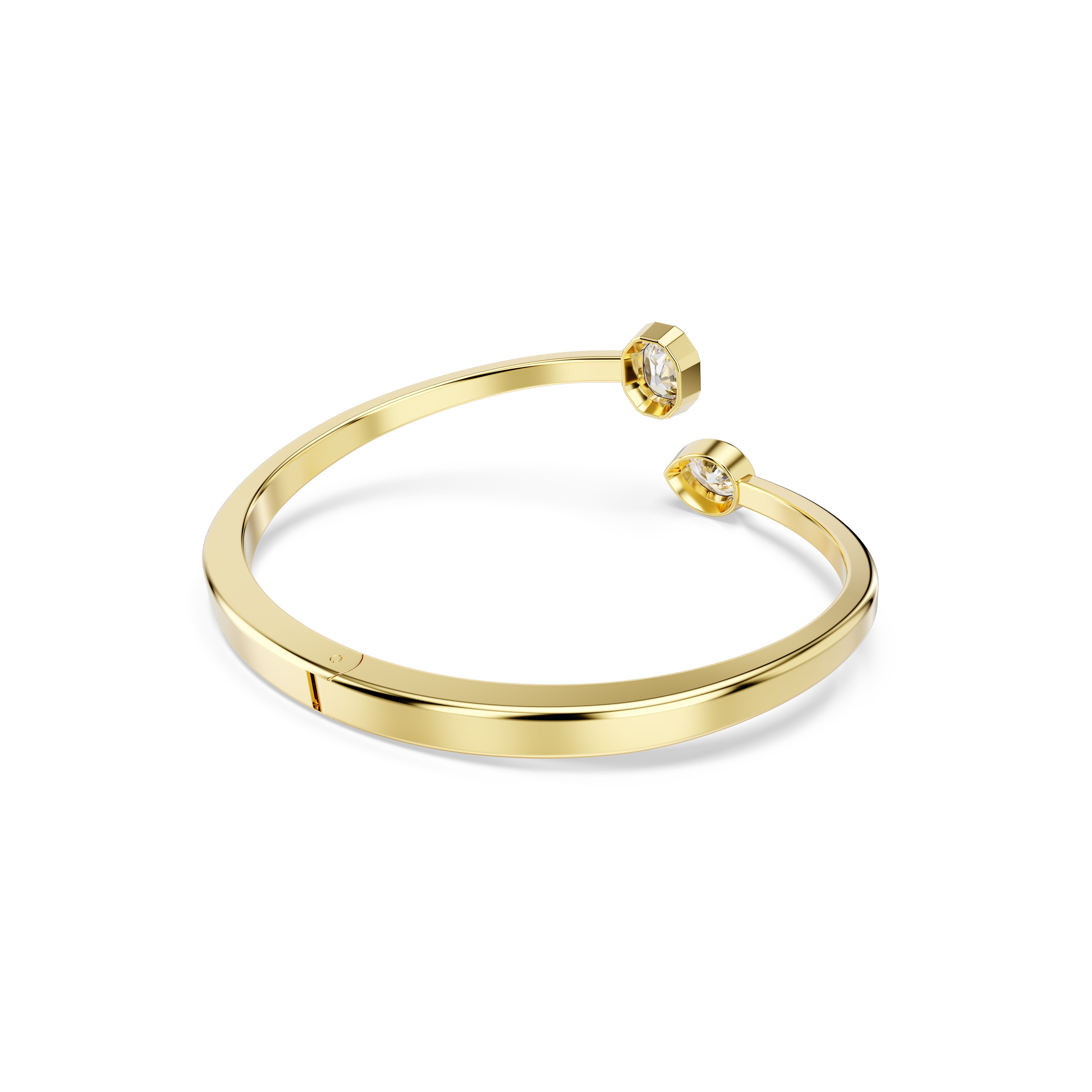 Imber Bangle Bileklik, Karışık Kesim, Beyaz, Altın Rengi Kaplama