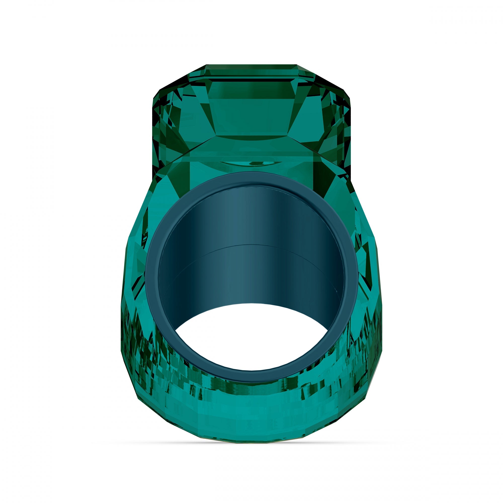 Lucent Yüzük, Octagon Cut, Yeşil