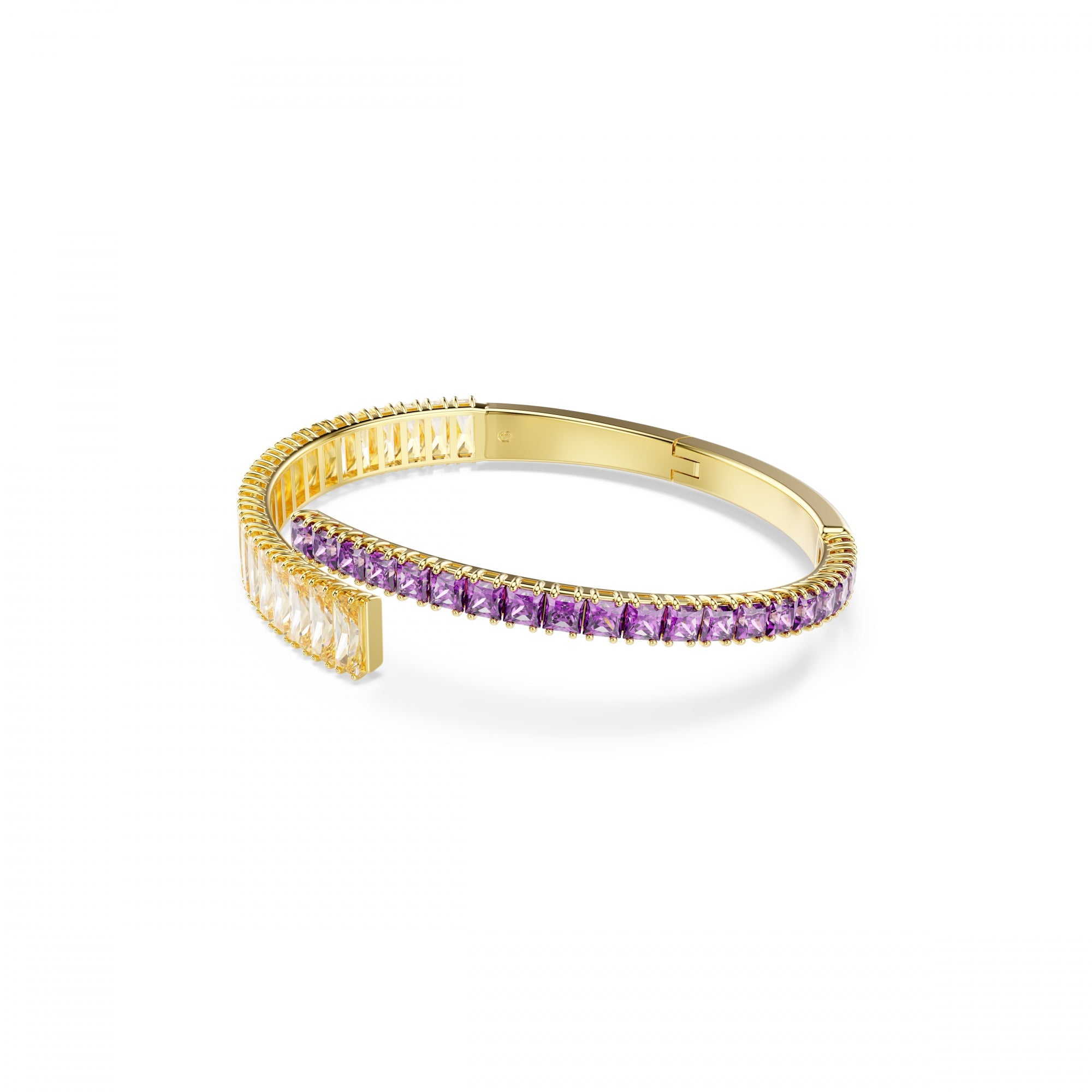 Matrix Bangle Bileklik, Karışık Kesim, Çok Renkli, Sarı Altın Rengi Kaplama