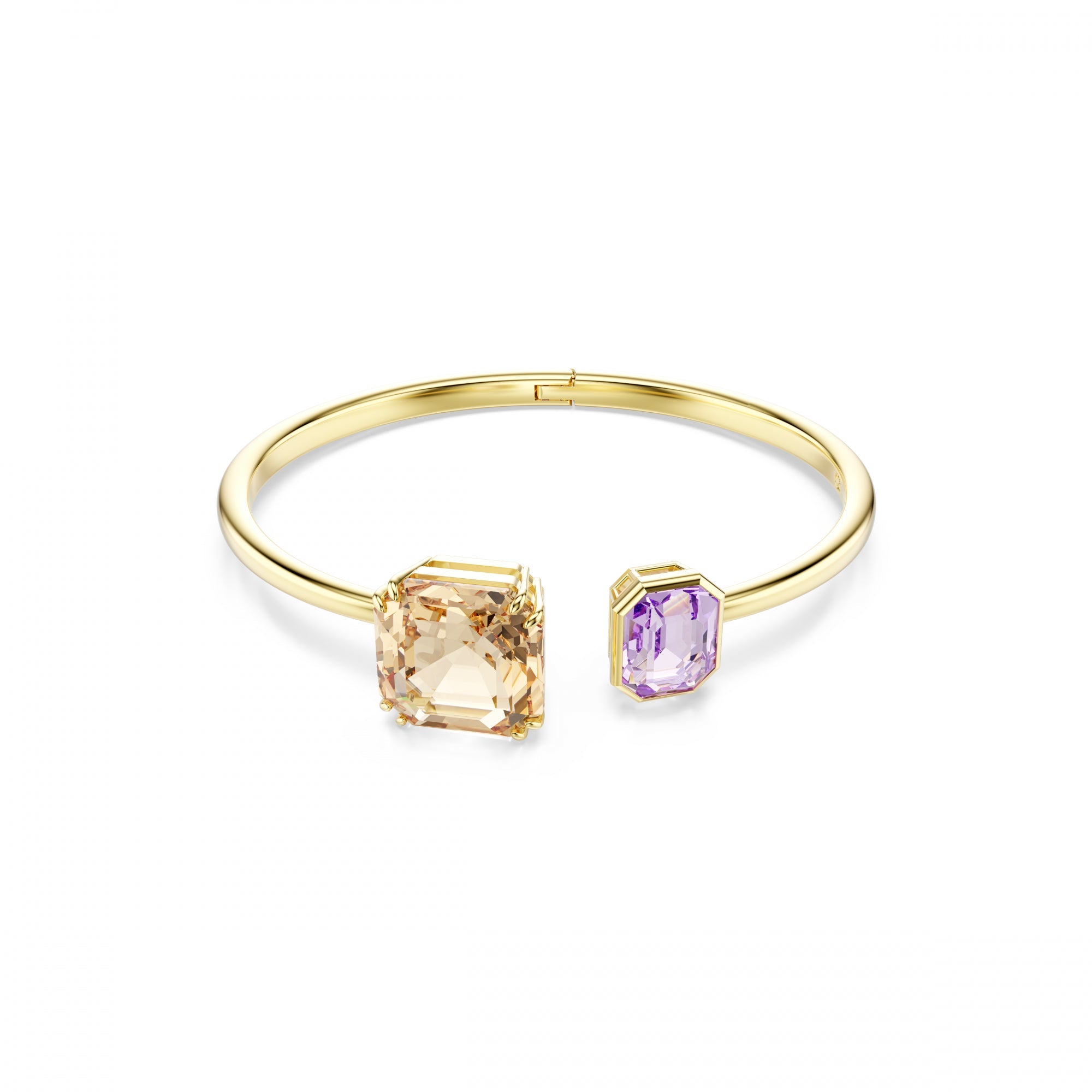 Millenia Bangle Bileklik, Sekizgen Kesim, Çok Renkli, Sarı Altın Rengi Kaplama