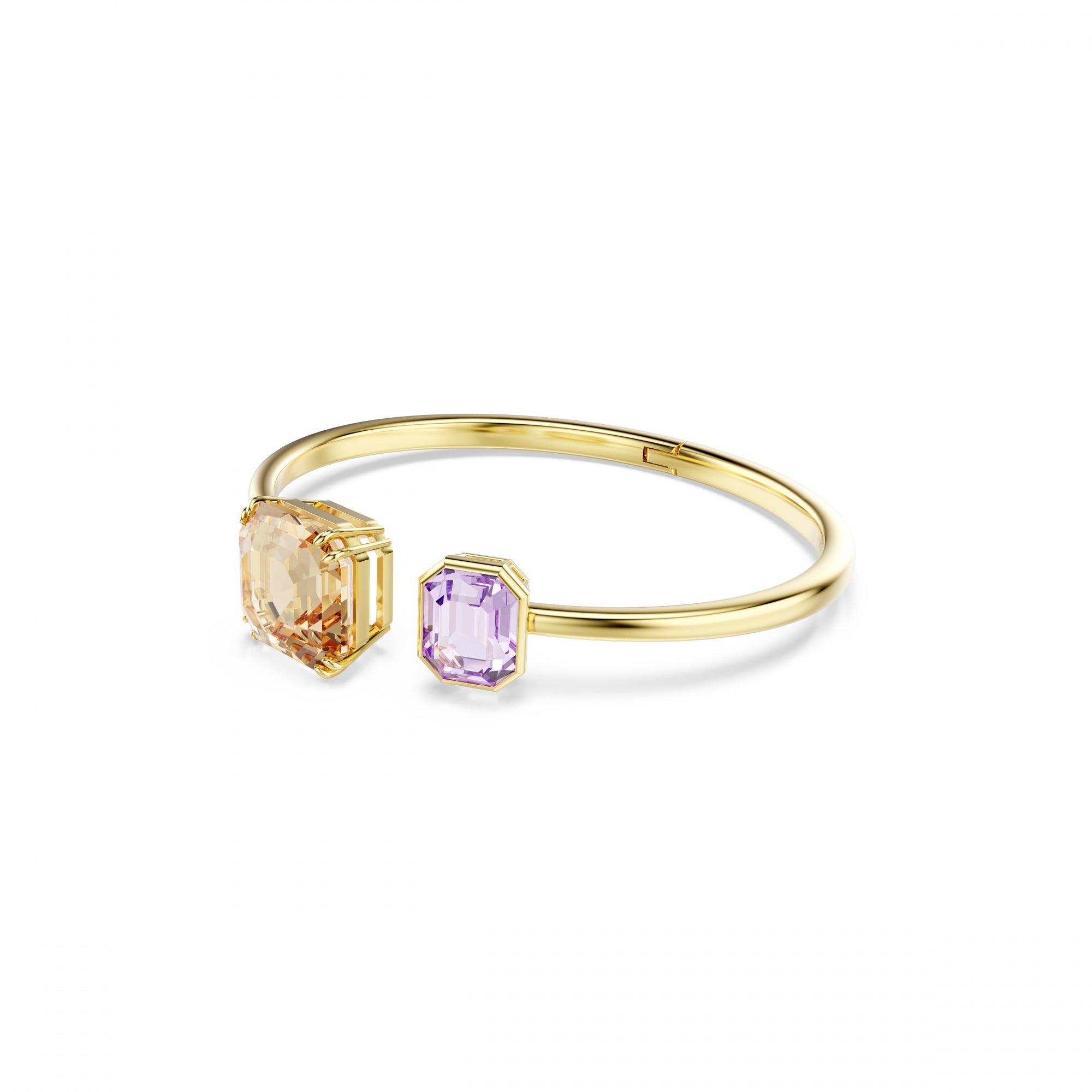 Millenia Bangle Bileklik, Sekizgen Kesim, Çok Renkli, Sarı Altın Rengi Kaplama