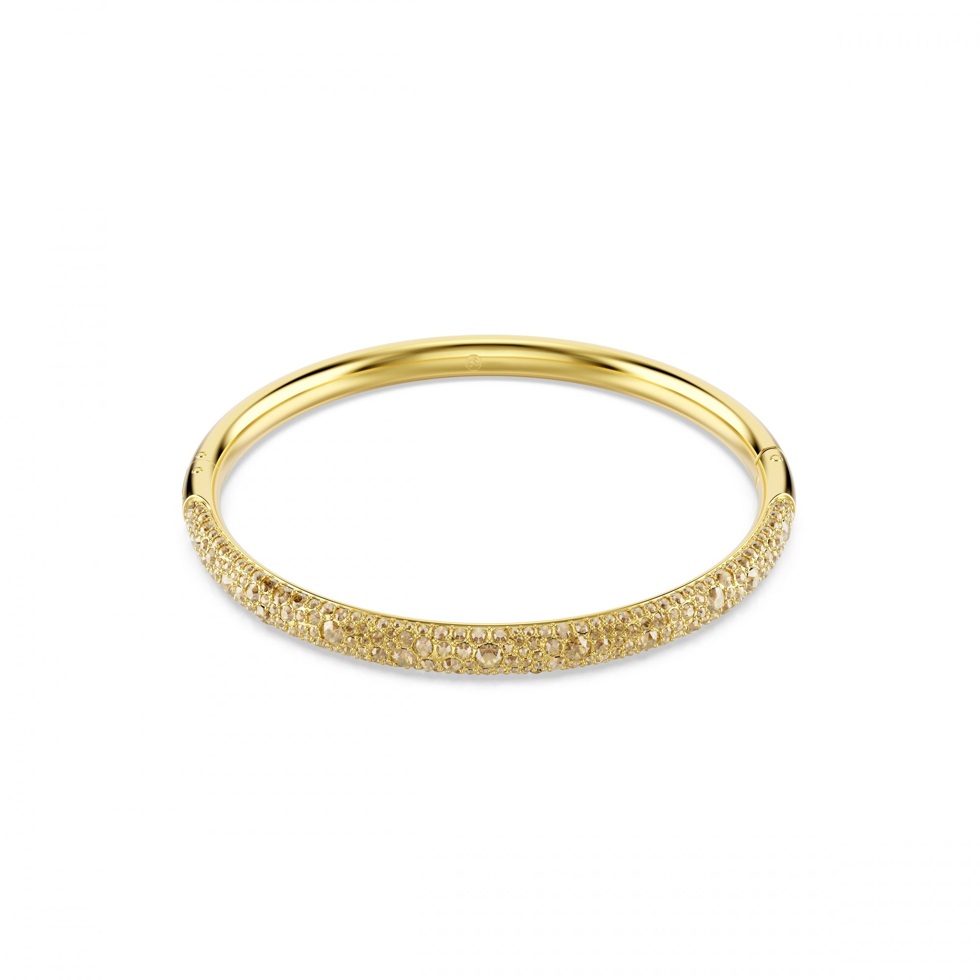 Sublima Bangle Bileklik, Kar pavé, Beyaz, Sarı Altın Rengi Kaplama