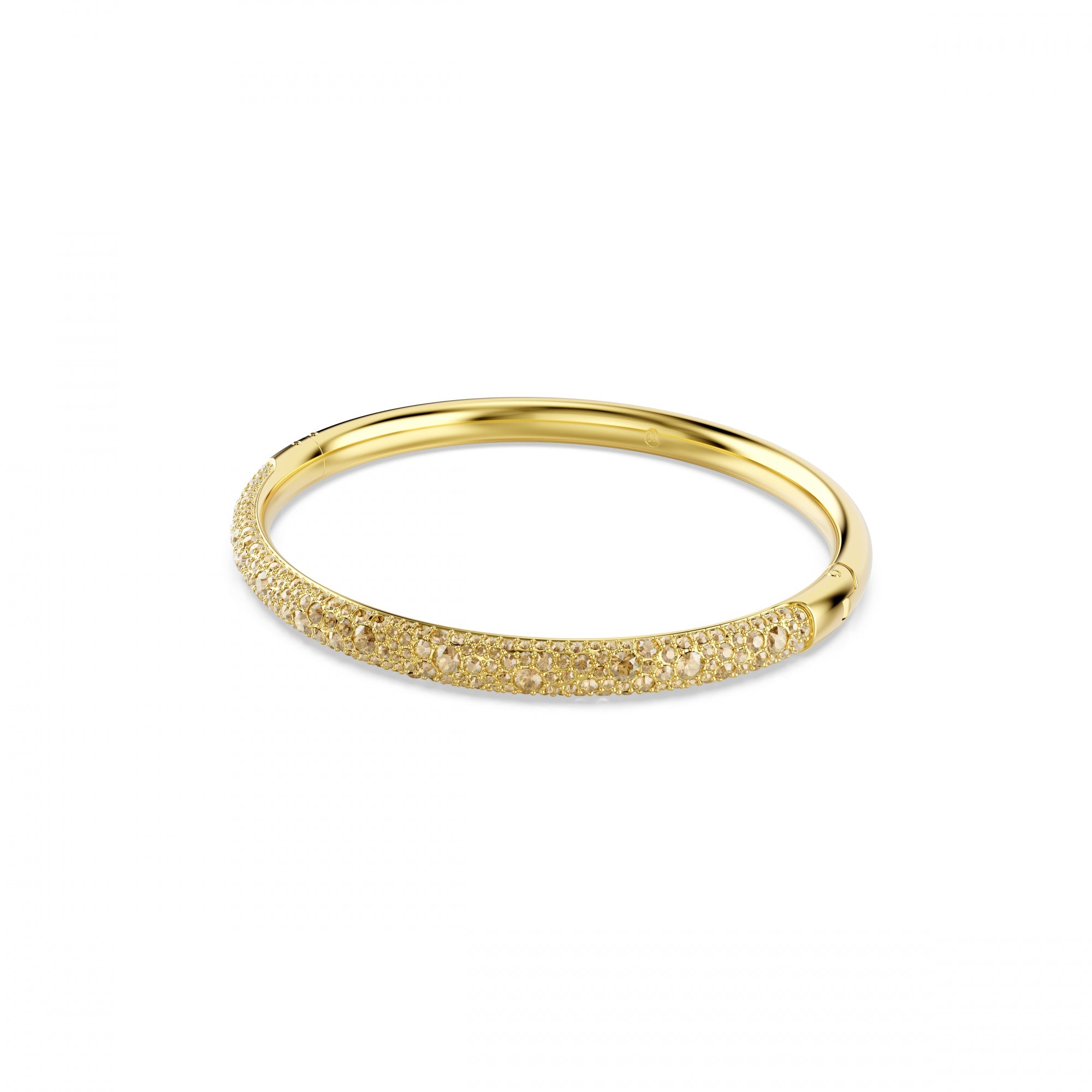 Sublima Bangle Bileklik, Kar pavé, Beyaz, Sarı Altın Rengi Kaplama
