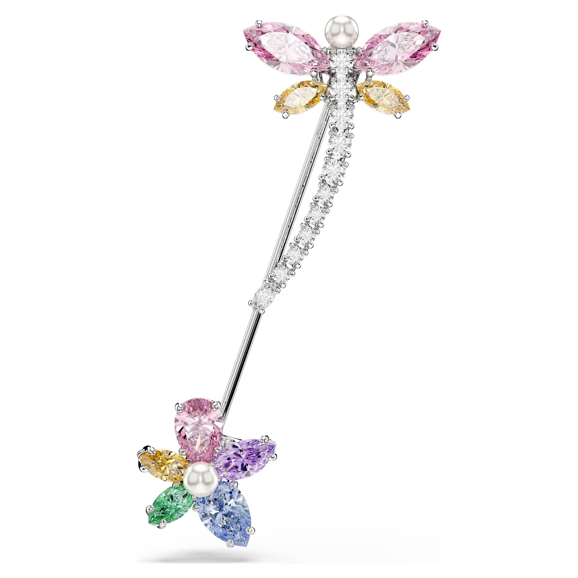 Ariana Grande x Swarovski Broş, Karışık Kesim, Yusufçuk, Çok Renkli, Rodyum Kaplama