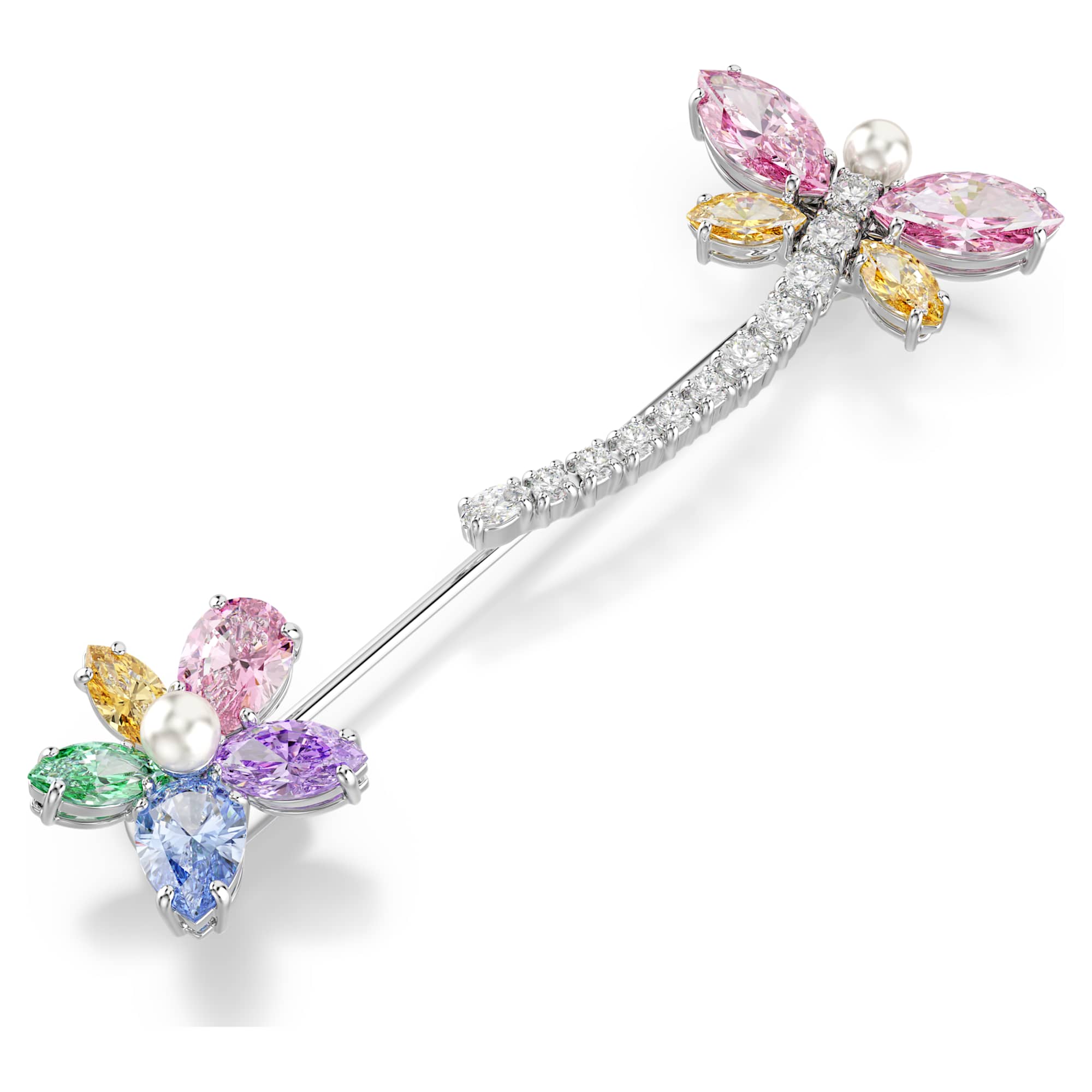 Ariana Grande x Swarovski Broş, Karışık Kesim, Yusufçuk, Çok Renkli, Rodyum Kaplama