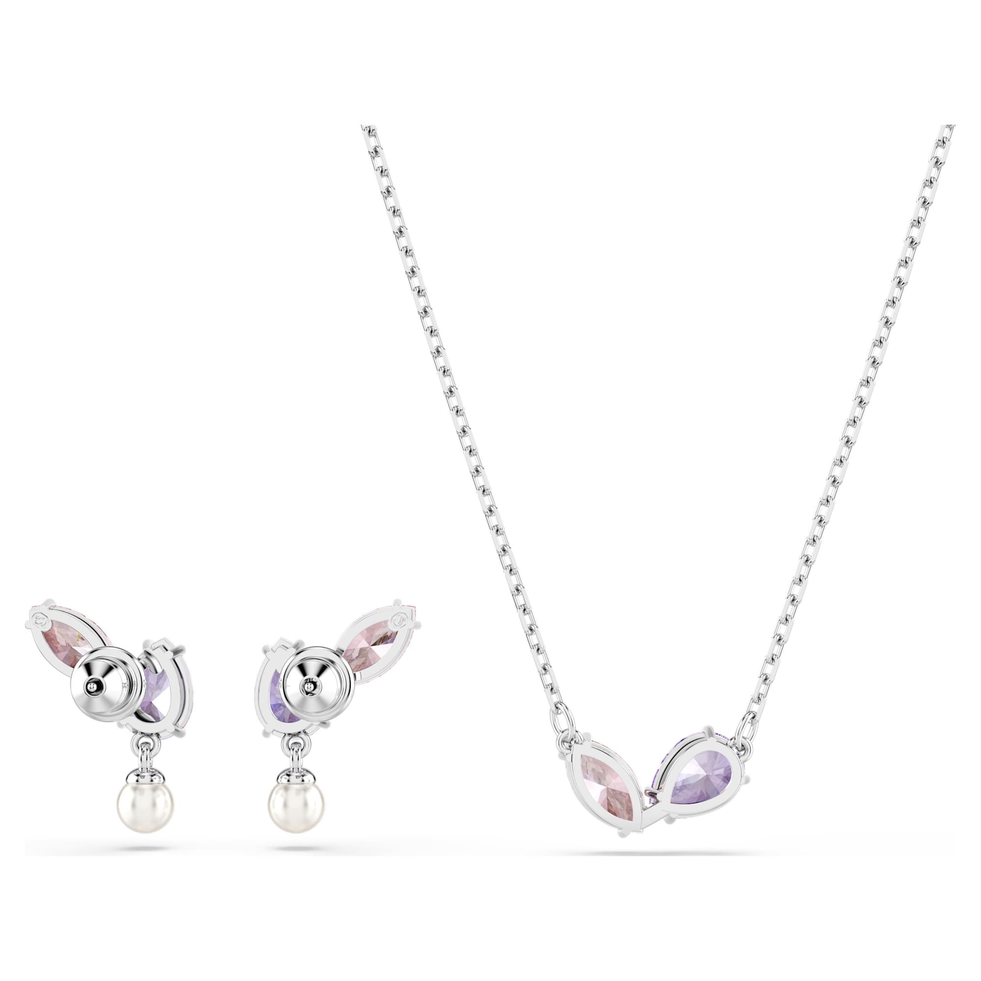 Ariana Grande x Swarovski Set, Karışık Kesim, Çok Renkli, Rodyum Kaplama