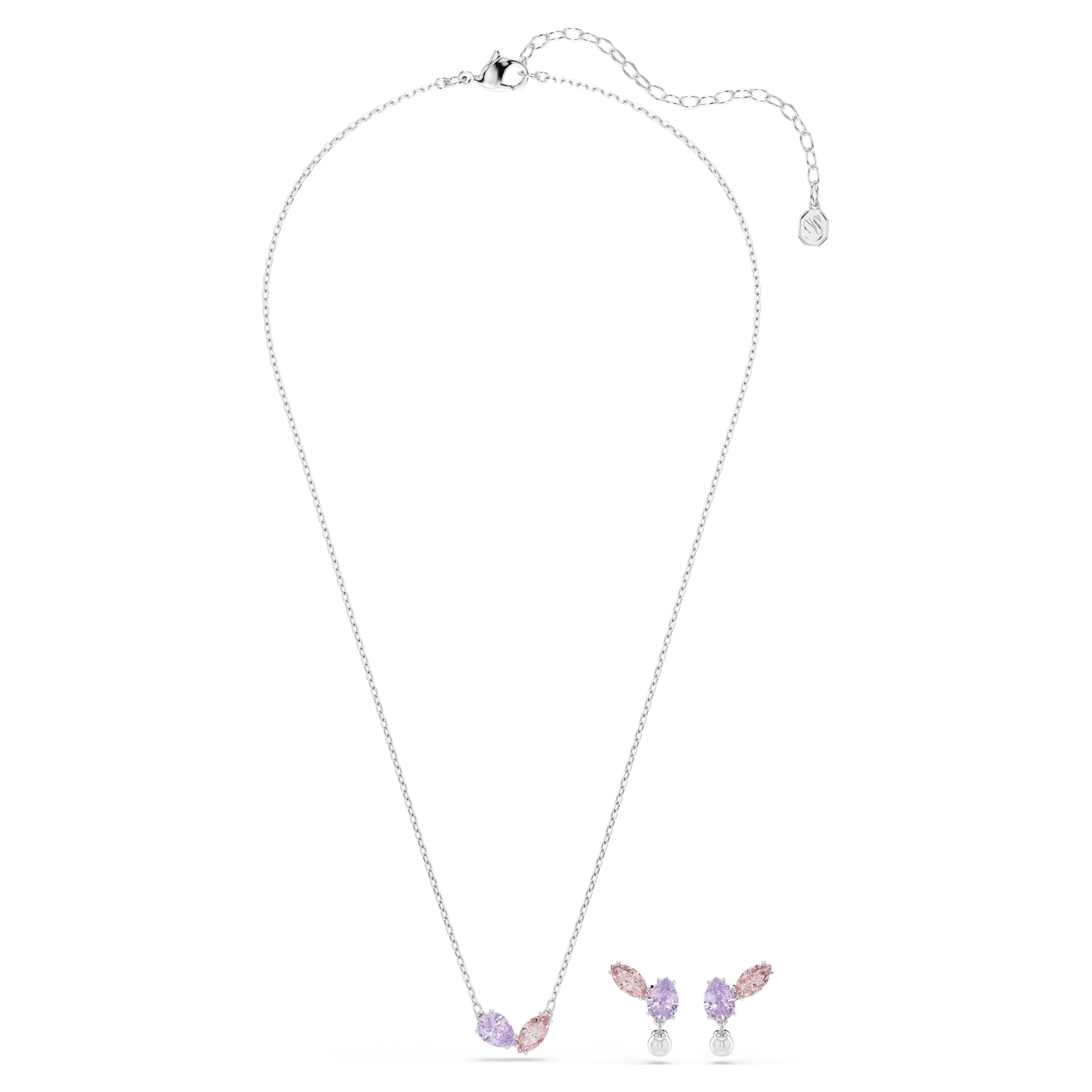 Ariana Grande x Swarovski Set, Karışık Kesim, Çok Renkli, Rodyum Kaplama
